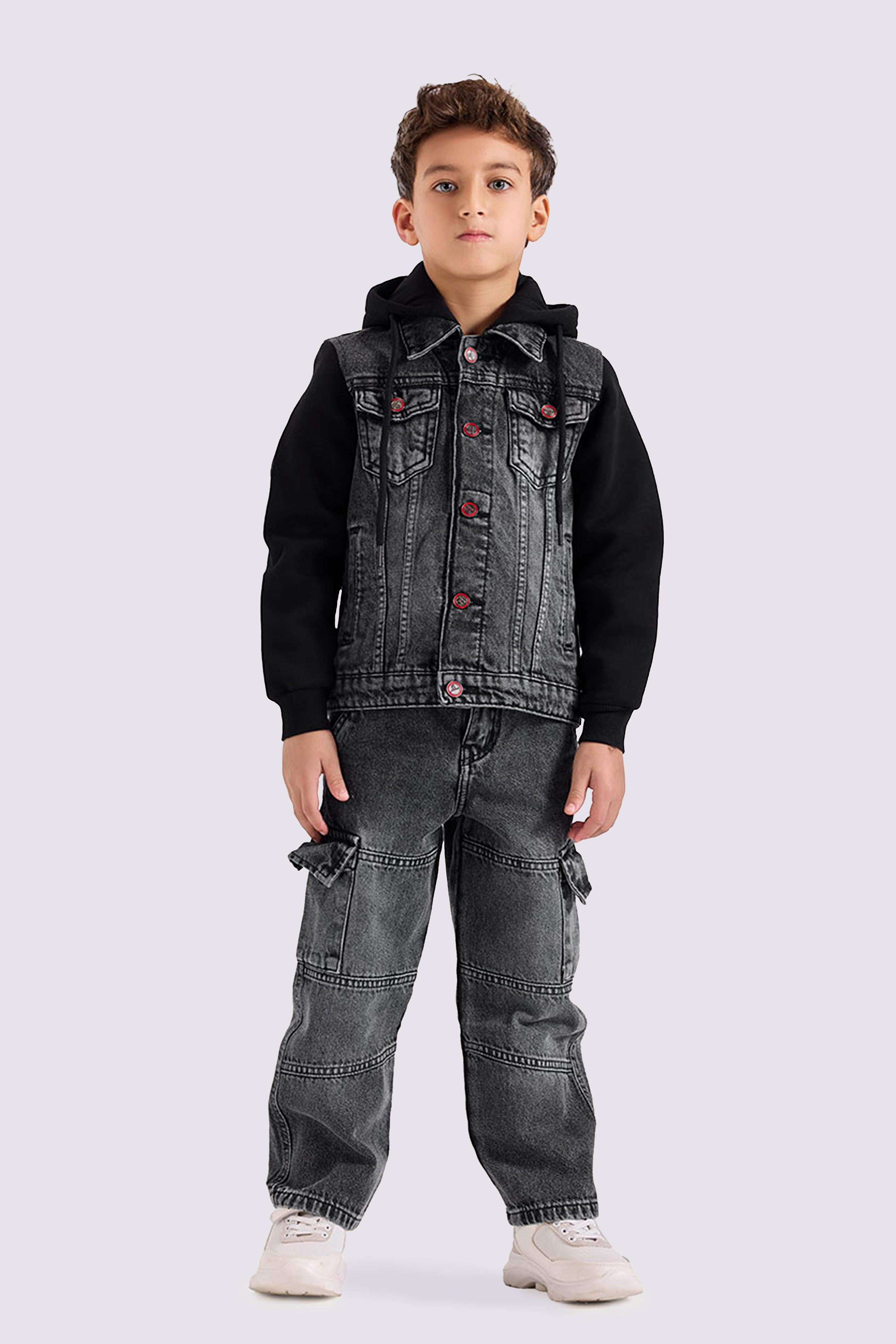 black checked over size shirt jacket