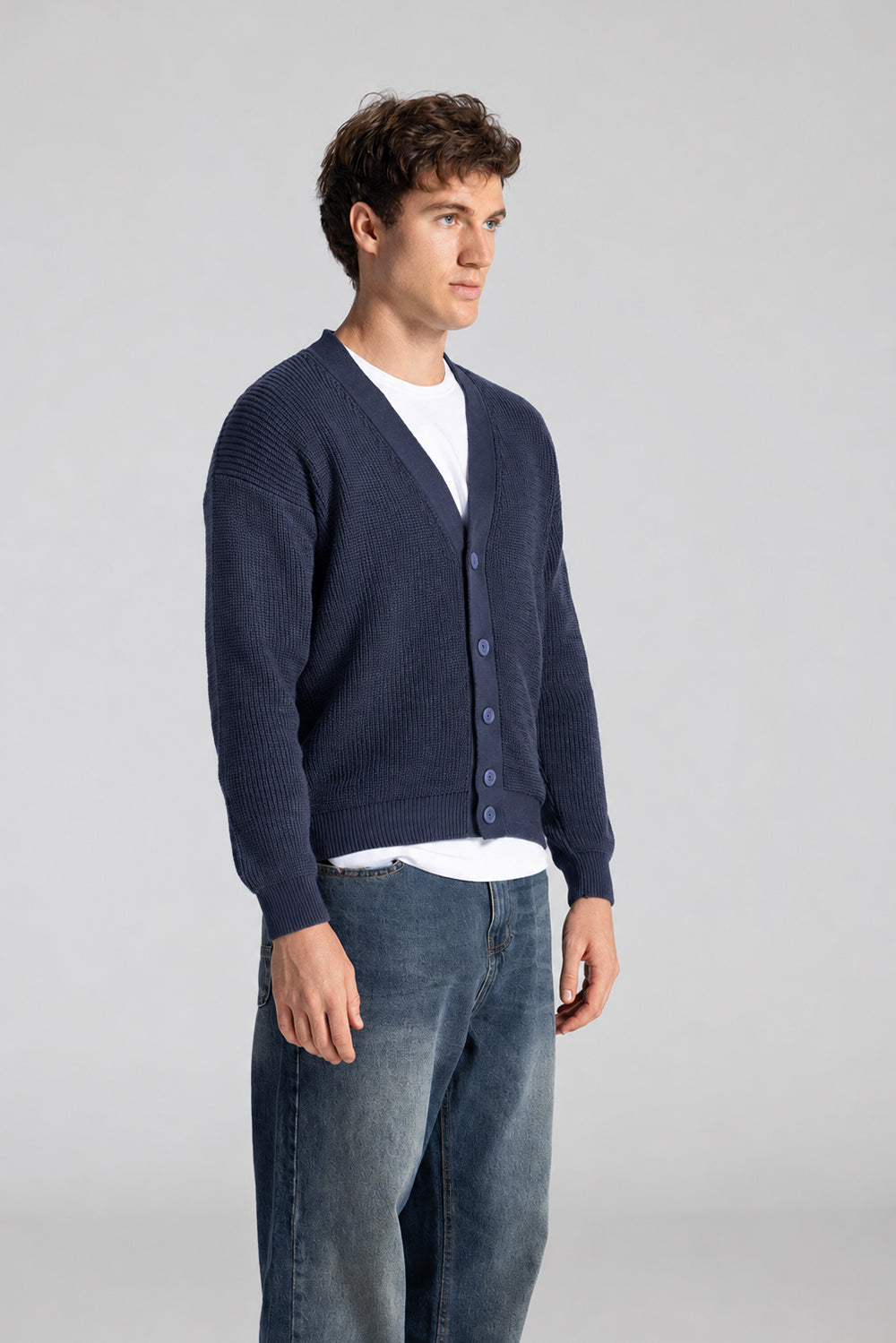 Box Fit Knitwear Cardigan Pullover