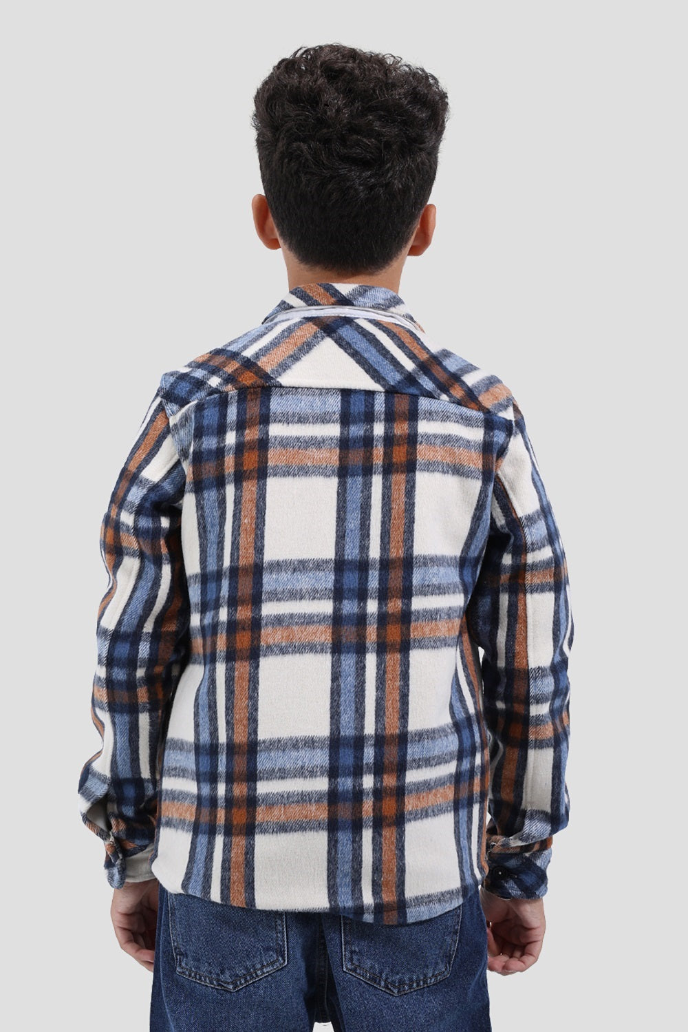 Checked Over Size Shirt