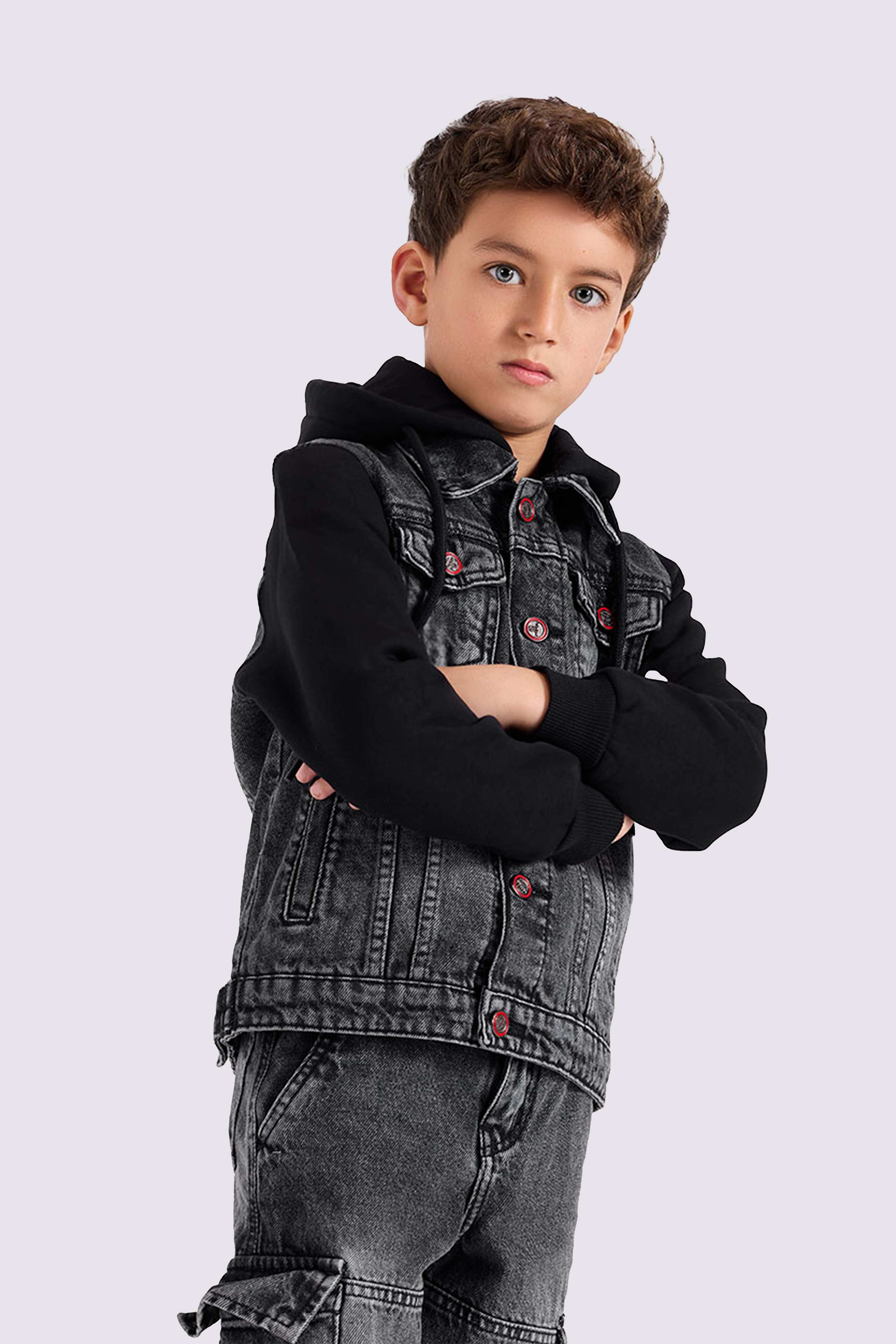 black checked over size shirt jacket