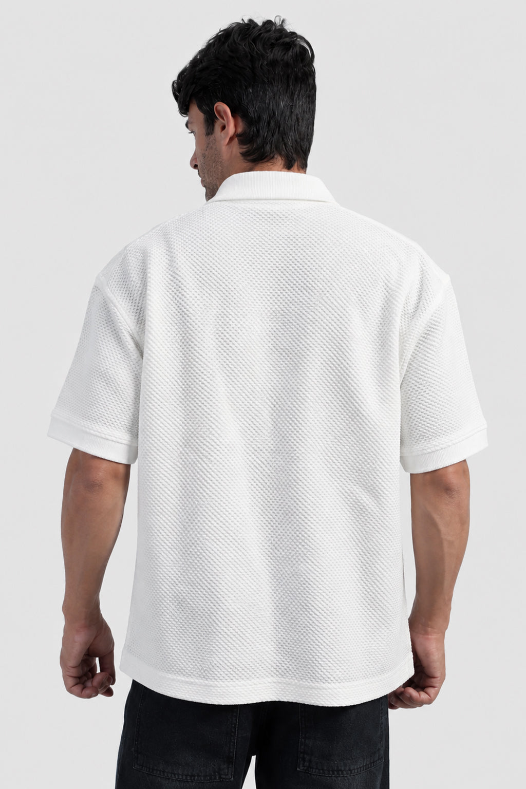 Full zipper Short Sleeve Shirt