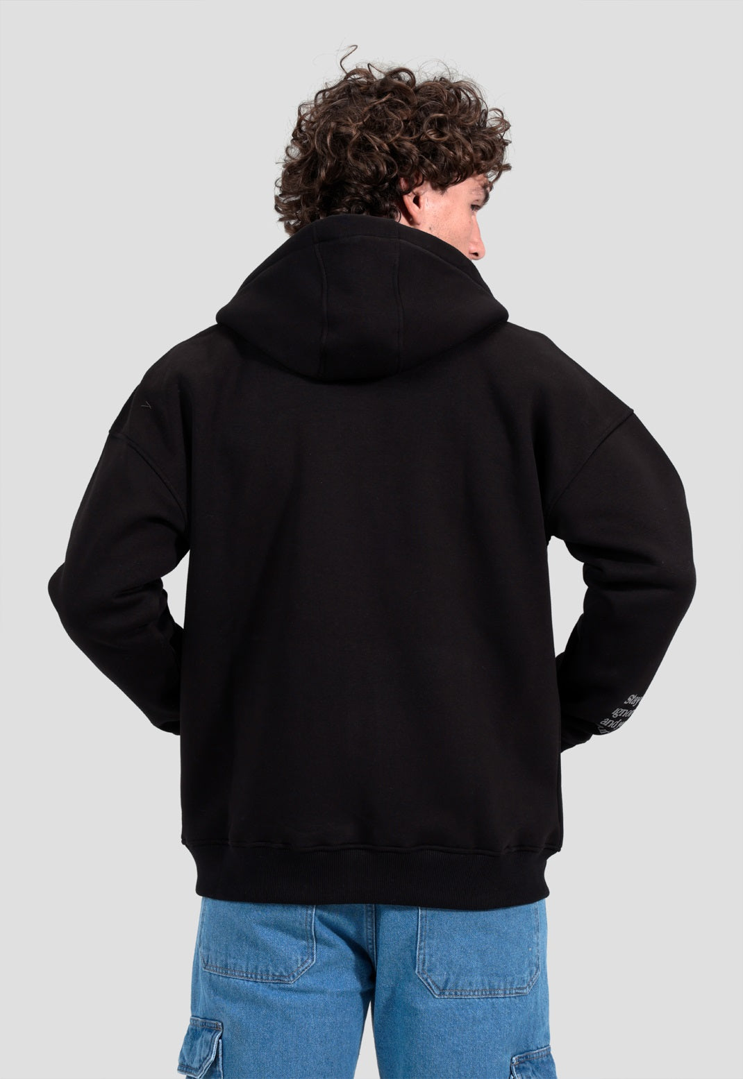 Full Zipper Printed Sweatshirt