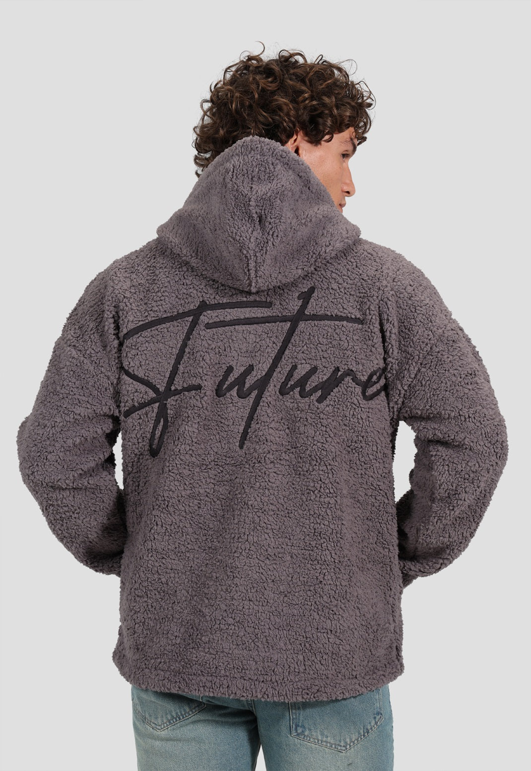 Full Zipper fur Sweatshirt