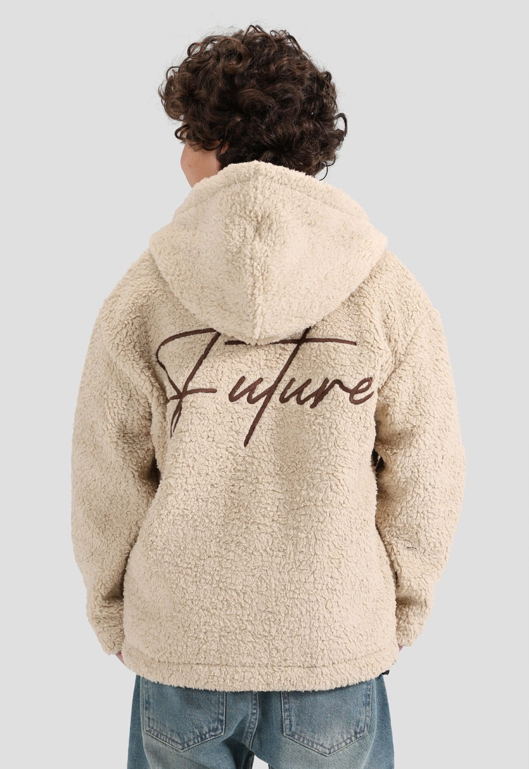 Full Zipper fur Sweatshirt