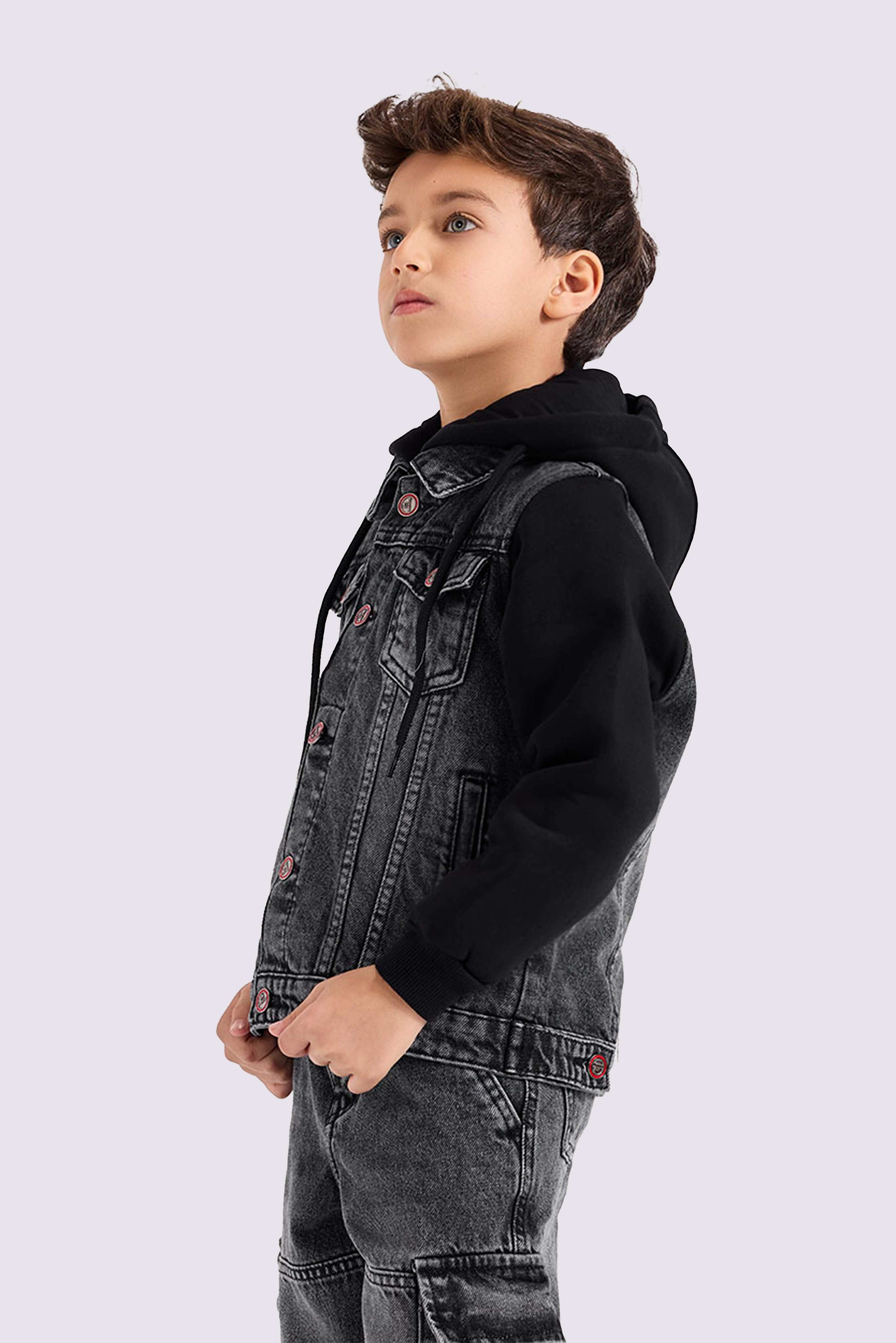 black checked over size shirt jacket
