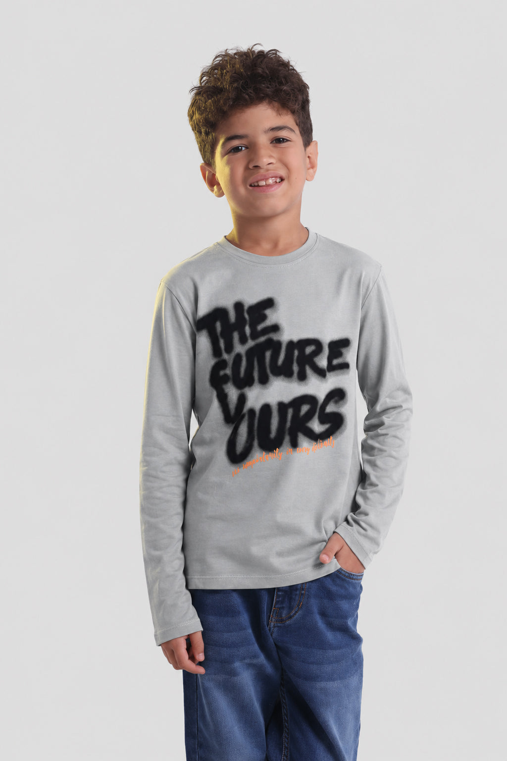 Kids Crew Neck Long T-shirt