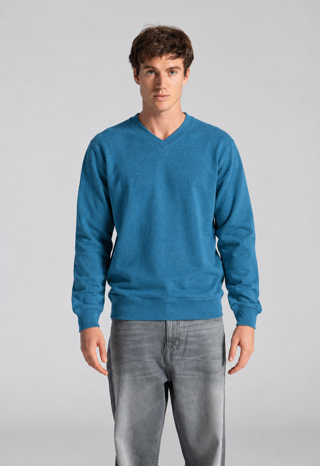Basic V Neck Sweatshirt