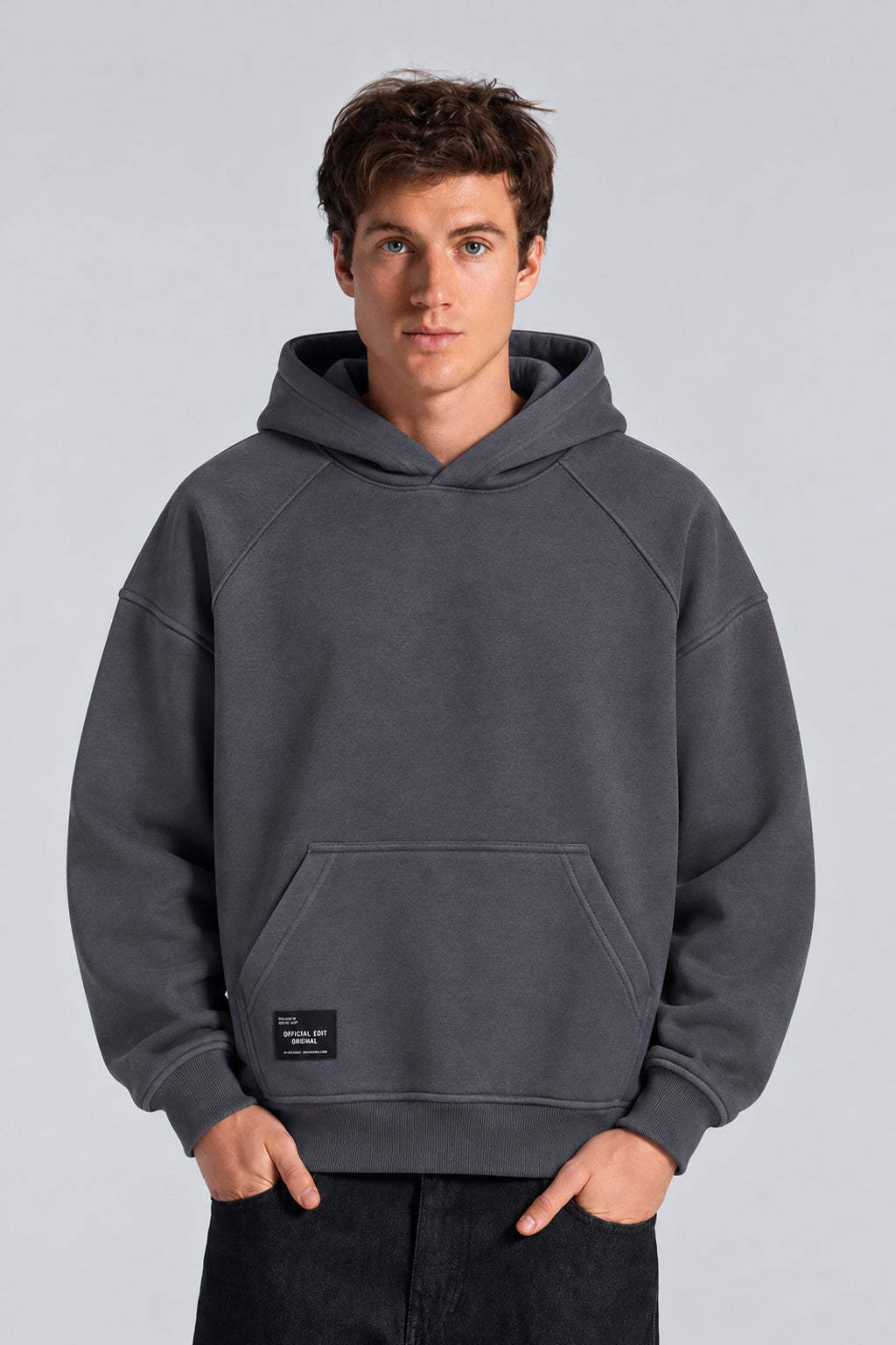 Basic Box Fit Hoodie Sweatshirt