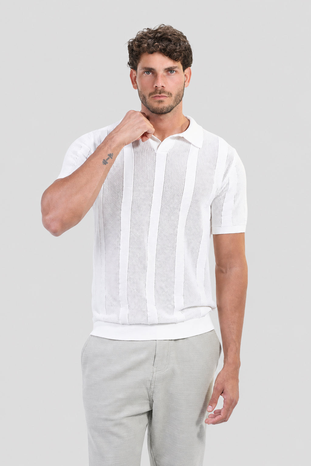 Regular Fit Knitted Polo Shirt