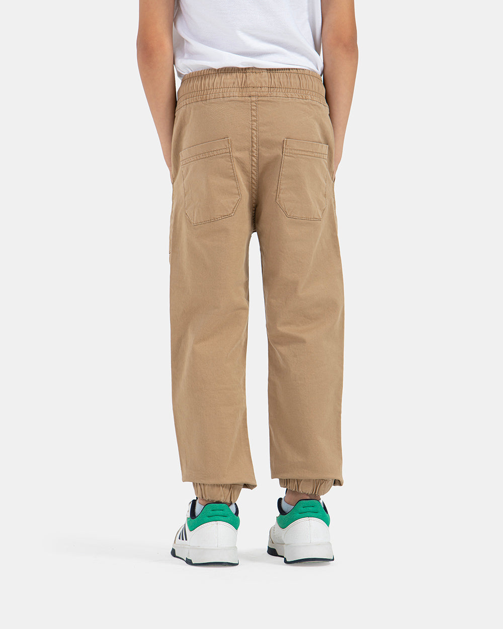 camel gabardine jogger pants