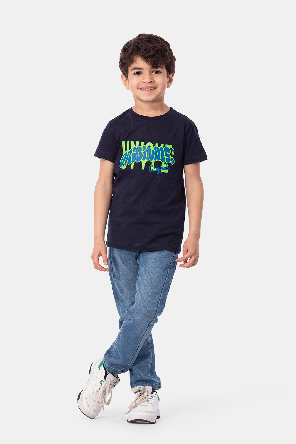 Navy Printed Tshirt
