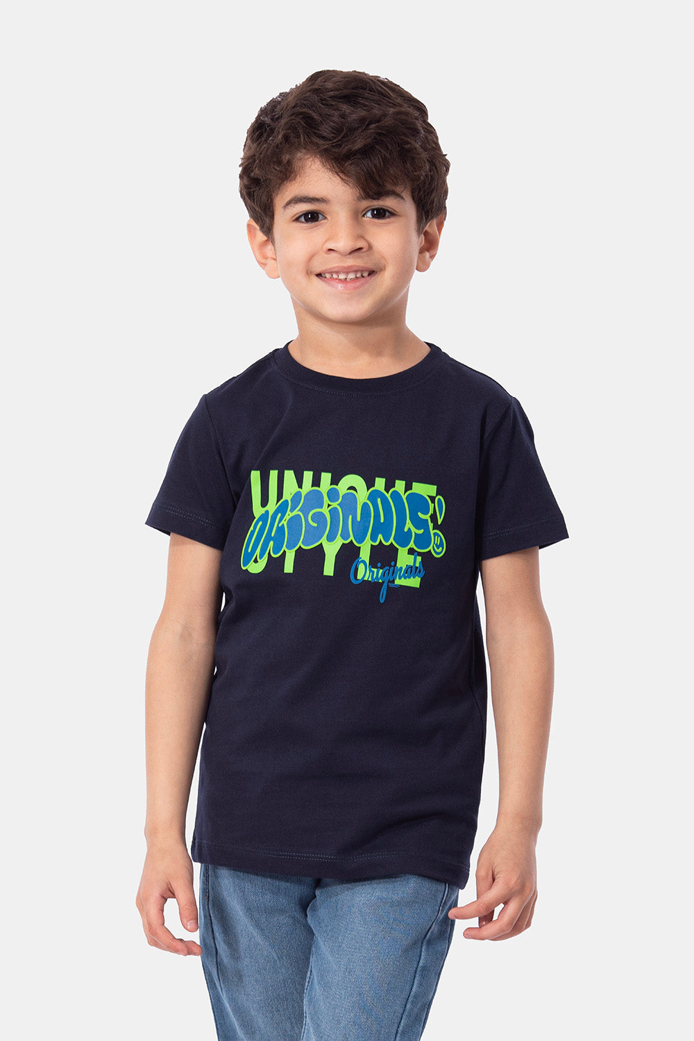 Navy Printed Tshirt