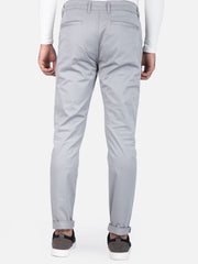 Silver Slim Fit Chino Pants