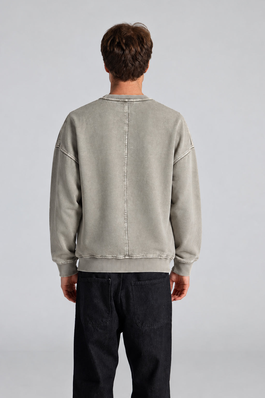Over Size Crew Neck Sweatshirt