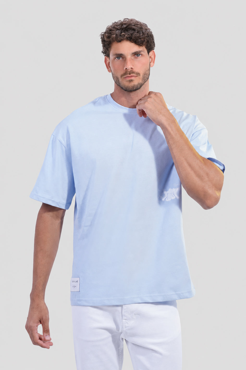 Crew Neck Over Size Printed T-shirt