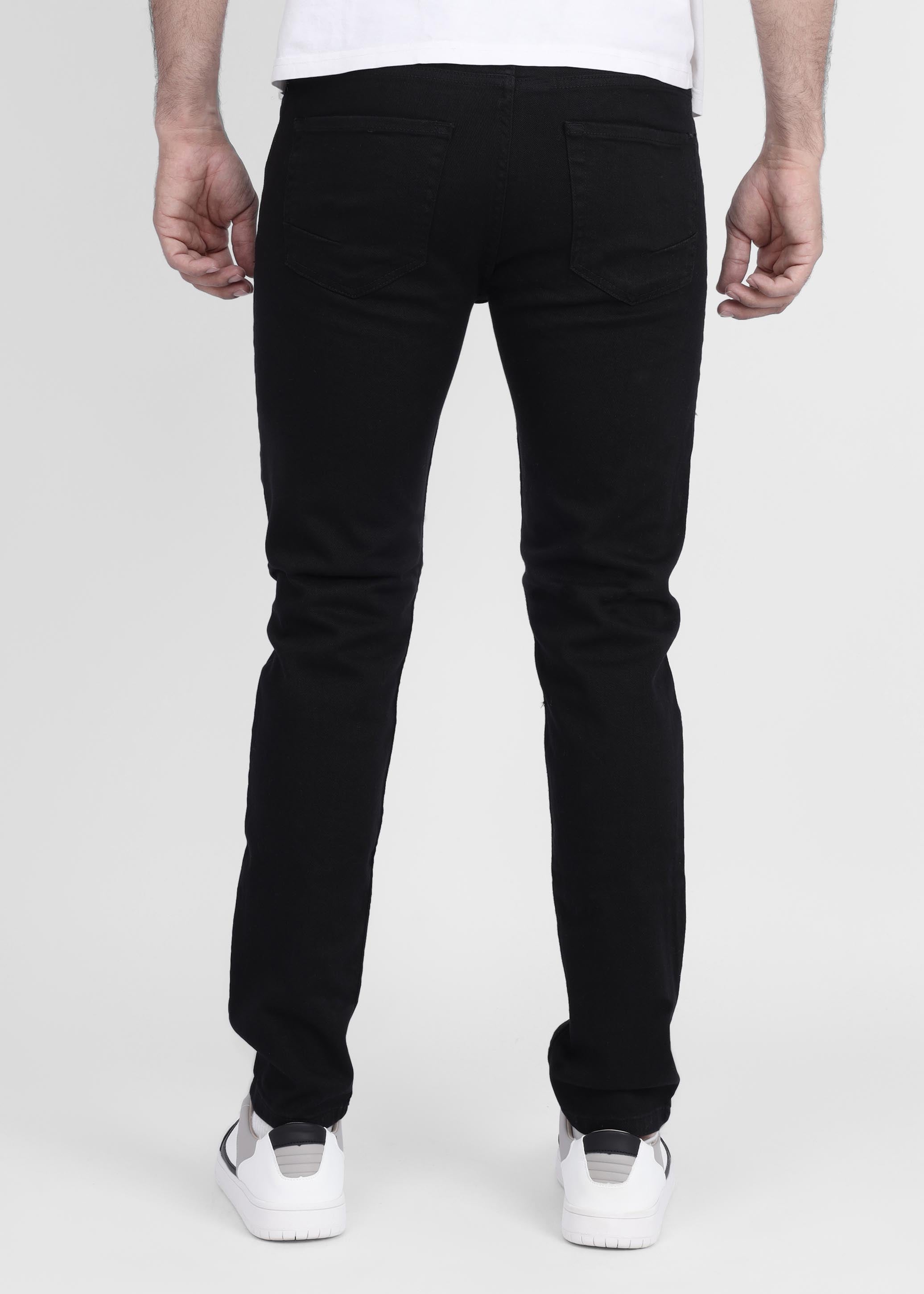 Black Denim Slim Fit Pant