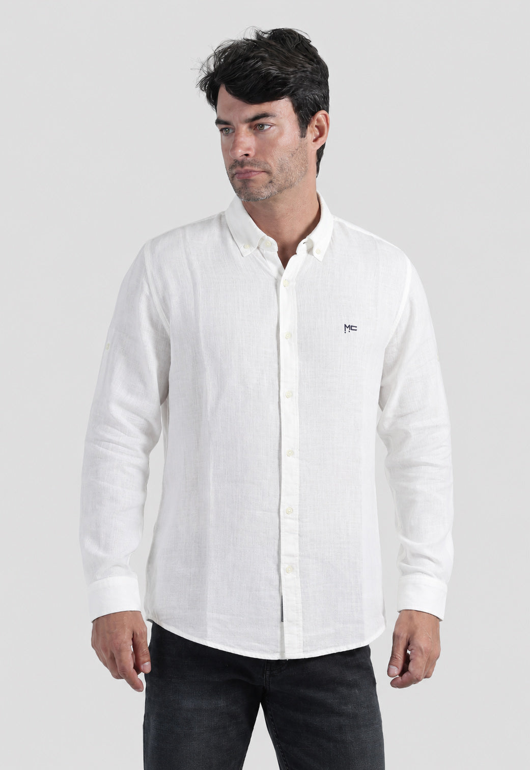 Slim Fit Solid Shirt