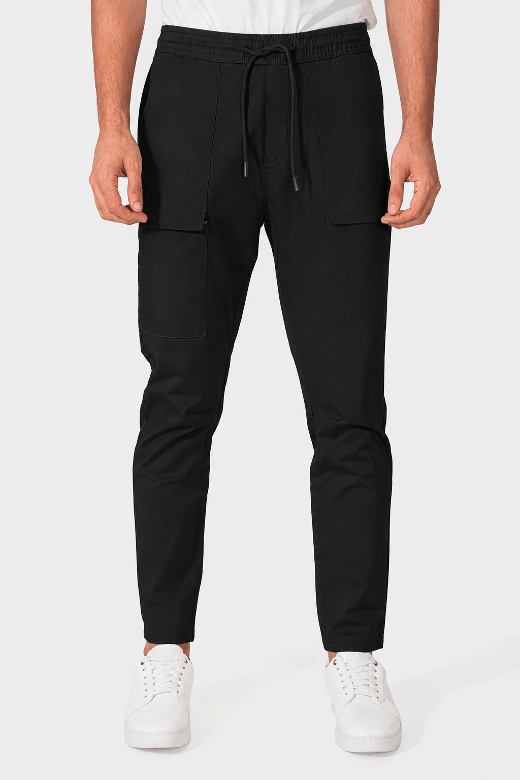 Silver Slim Fit Jogger Pants