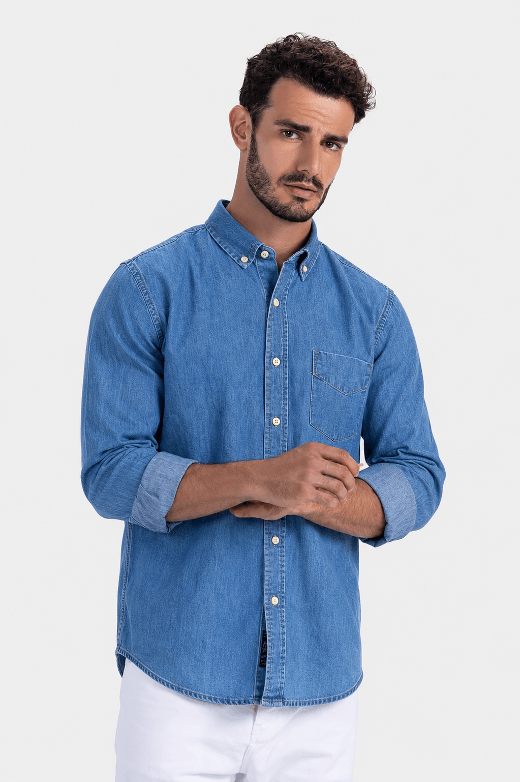 Slim Fit Denim Shirt