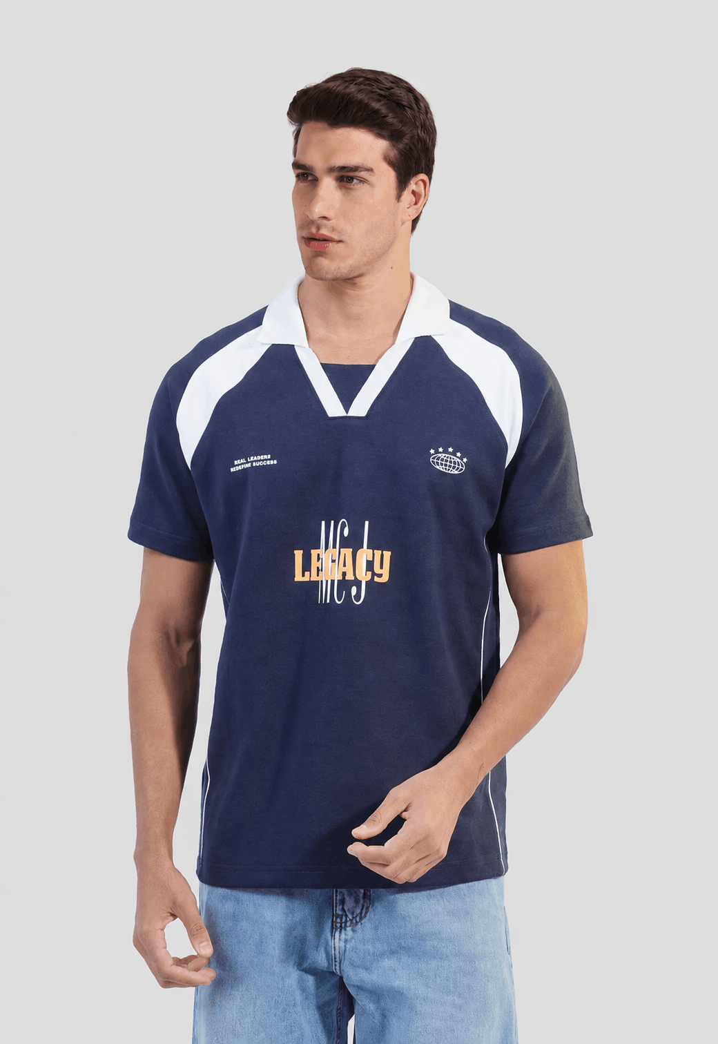 Relaxed Fit Printed Polo Shirt