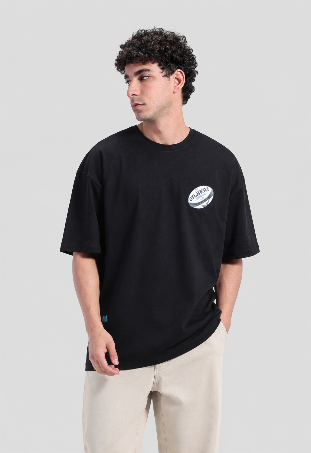 Crew Neck Over Size Printed T-shirt