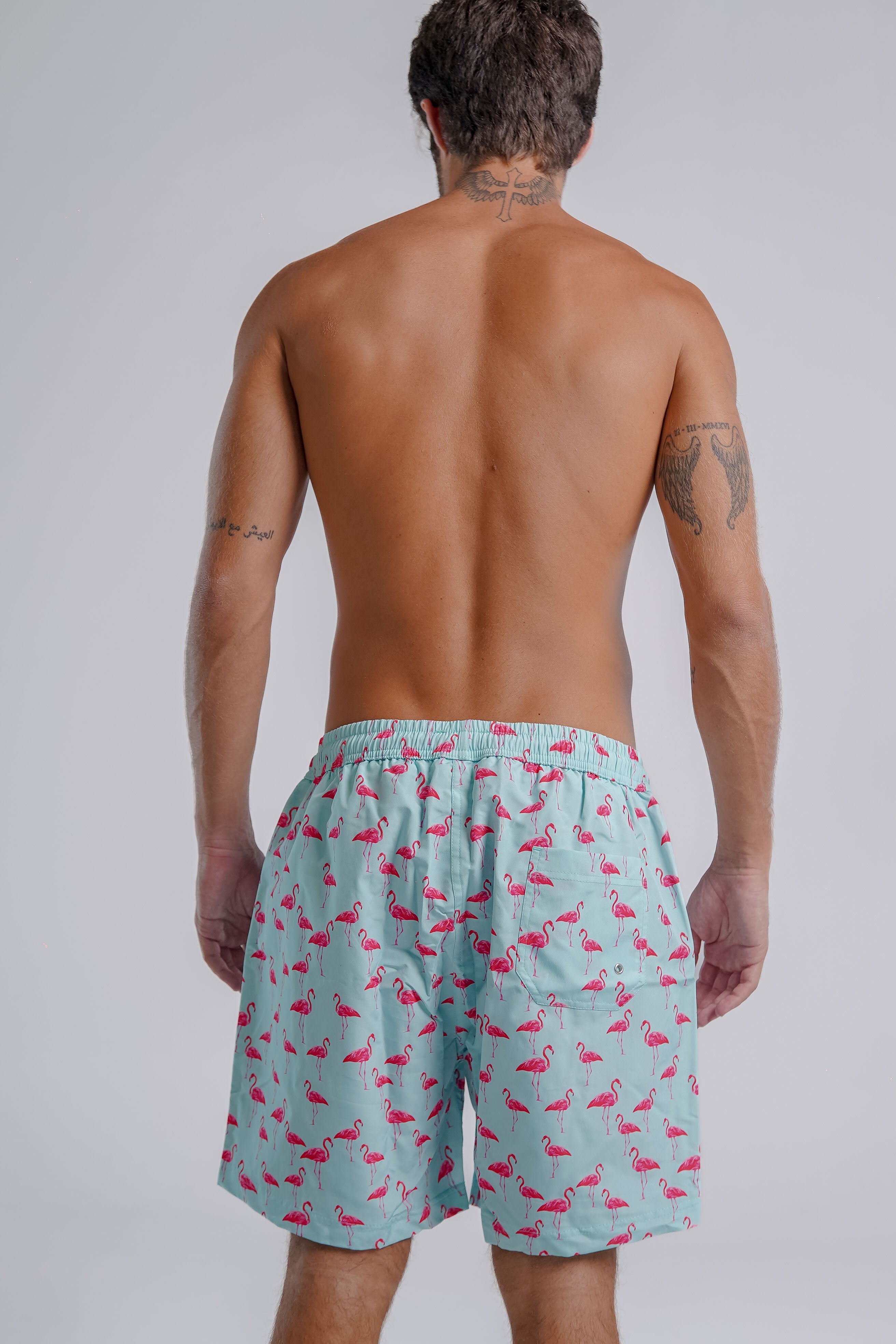 Blue Slim Fit Swimming short