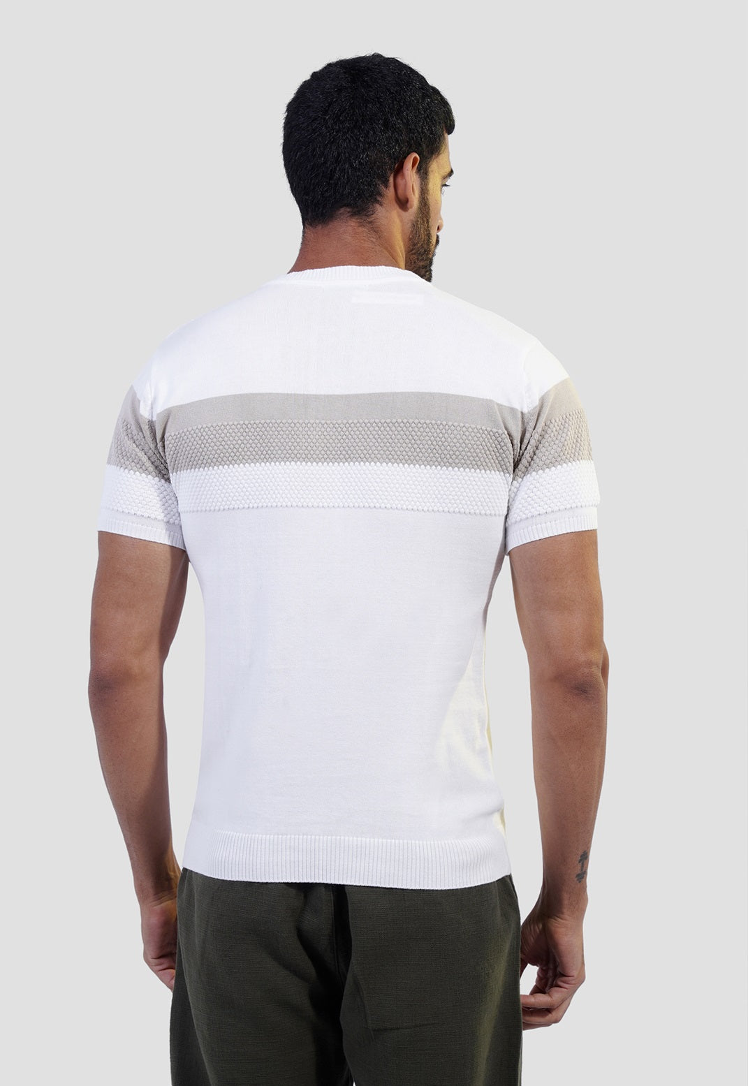 Crew Neck Knitted T-Shirt