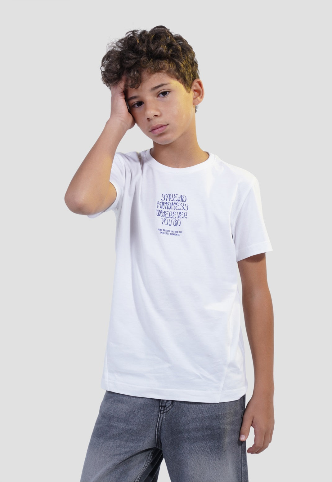Kids Crew Neck Printed T-shirt