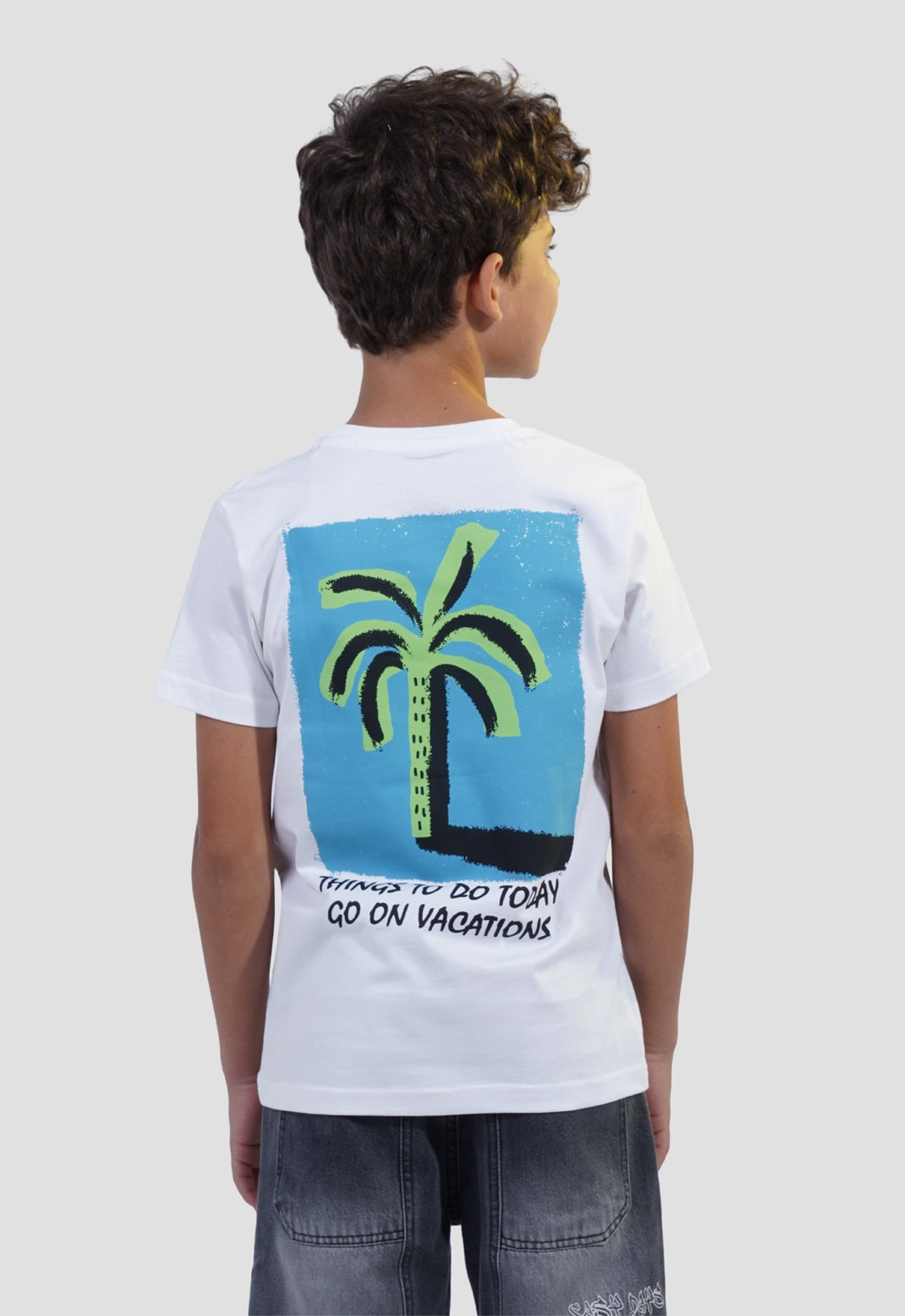 Kids Crew Neck Printed T-shirt