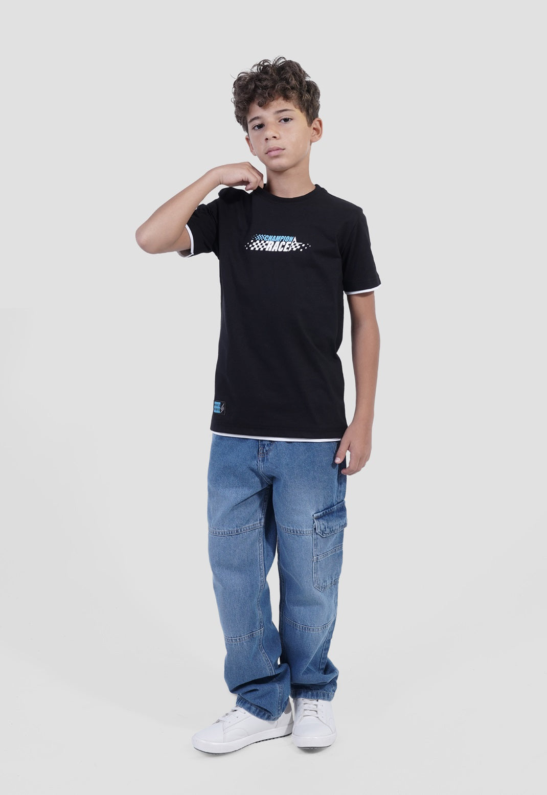 Kids Crew Neck Printed T-shirt