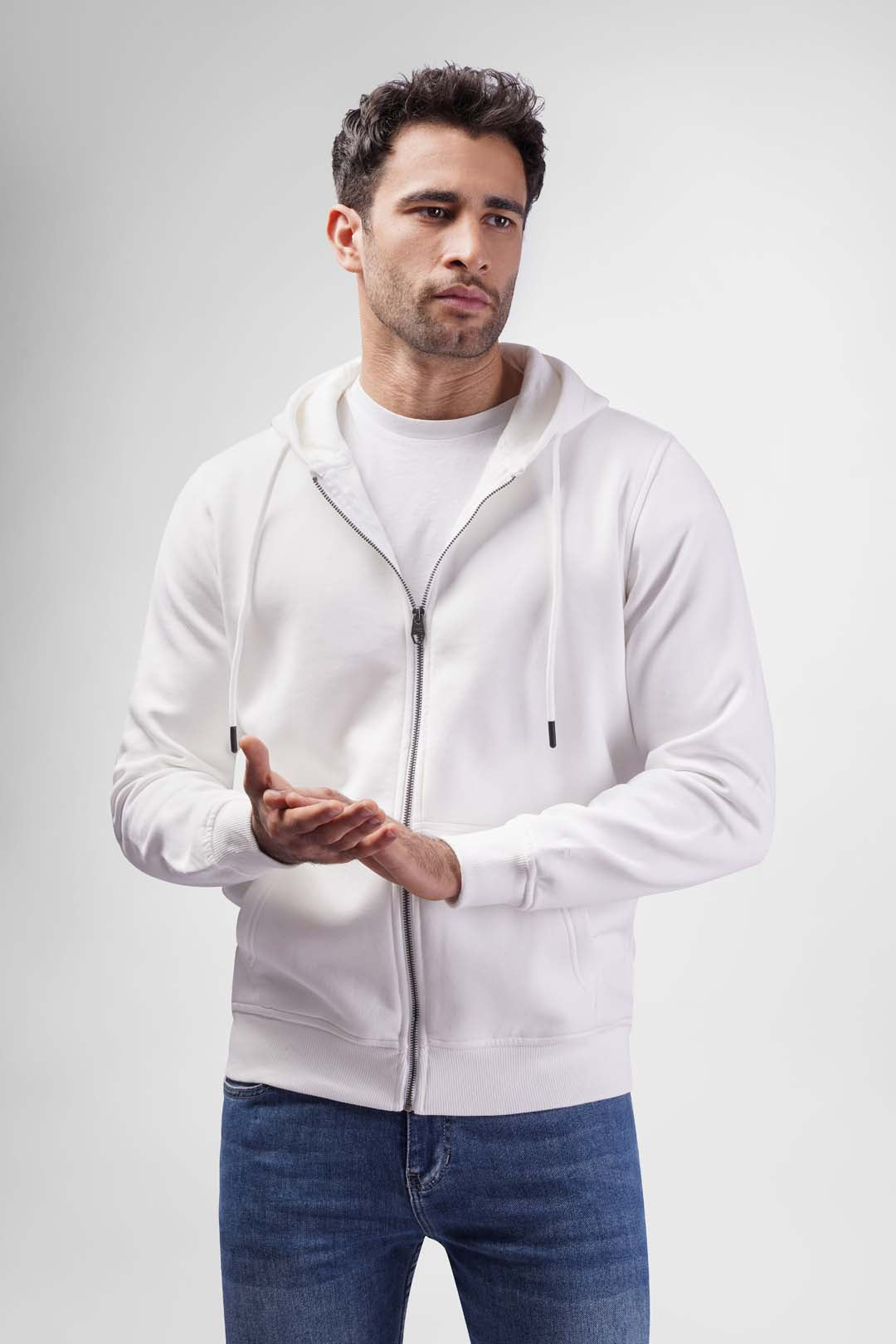 full zipper hoodie sweatshirt