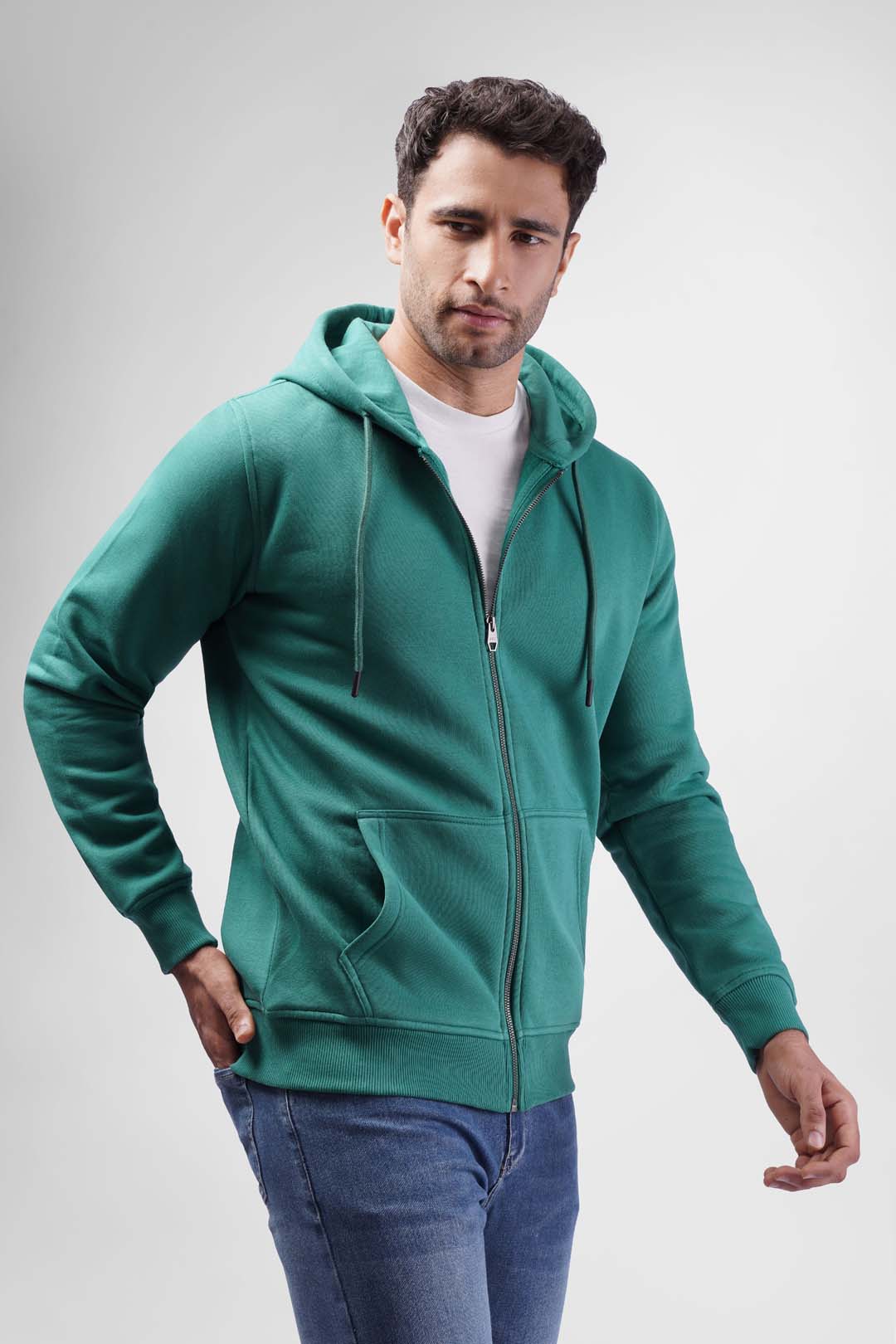 full zipper hoodie sweatshirt