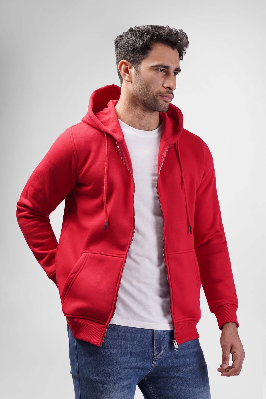 full zipper hoodie sweatshirt