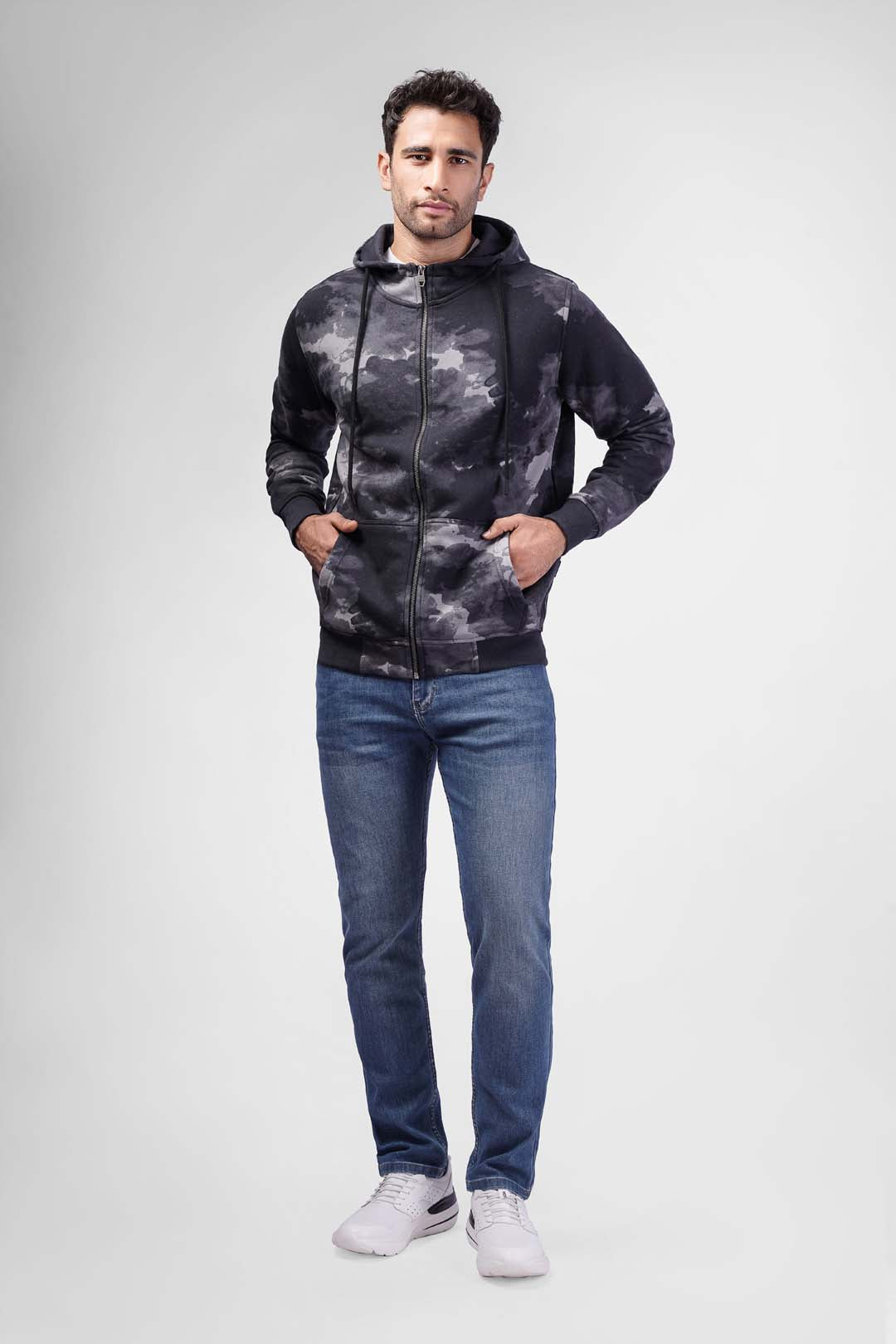 printed hoodie sweatshirt