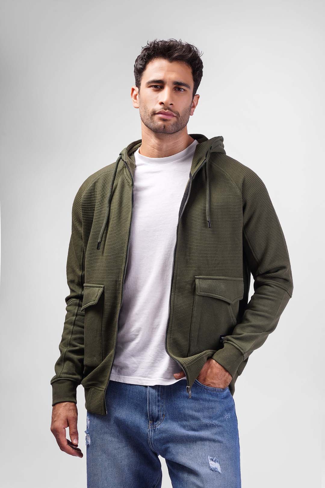 Full Zipper Hoodie Sweatshirt