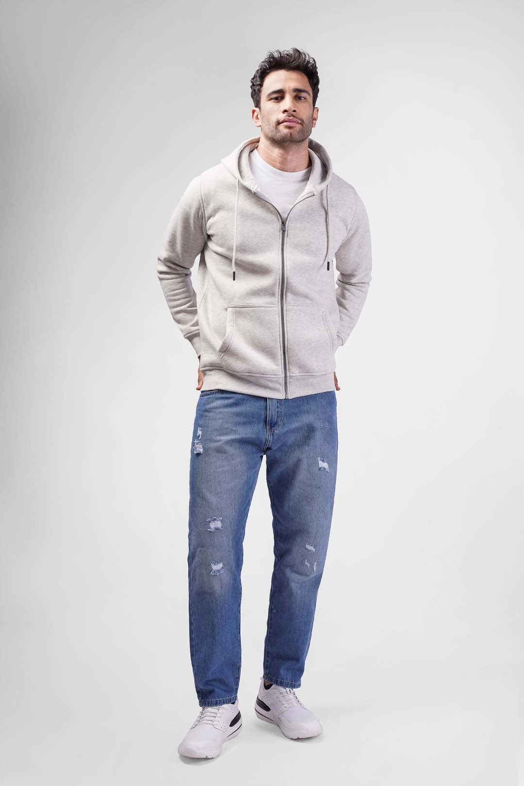 full zipper hoodie sweatshirt
