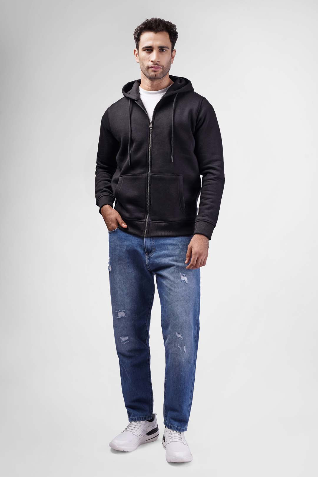 full zipper hoodie sweatshirt