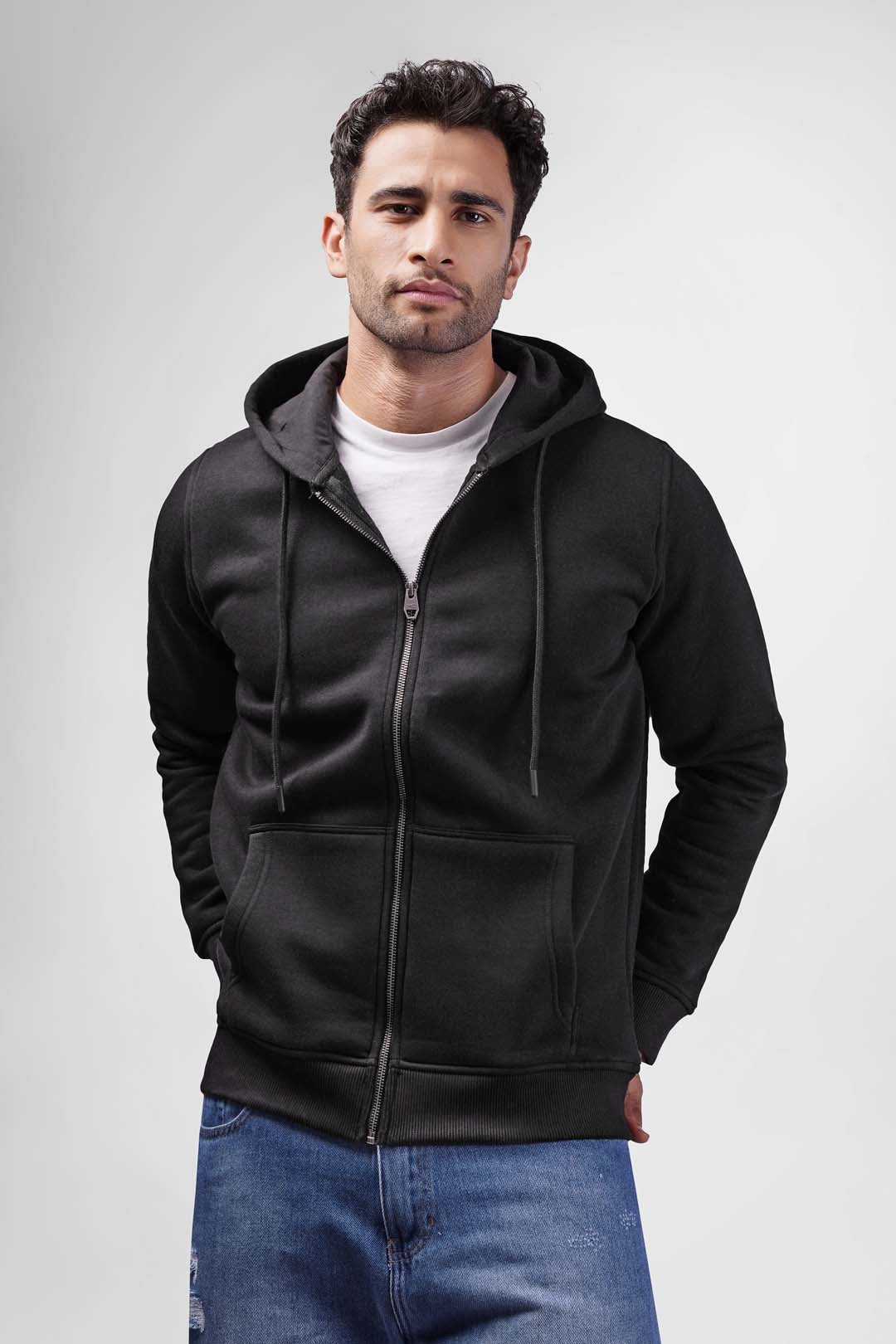full zipper hoodie sweatshirt