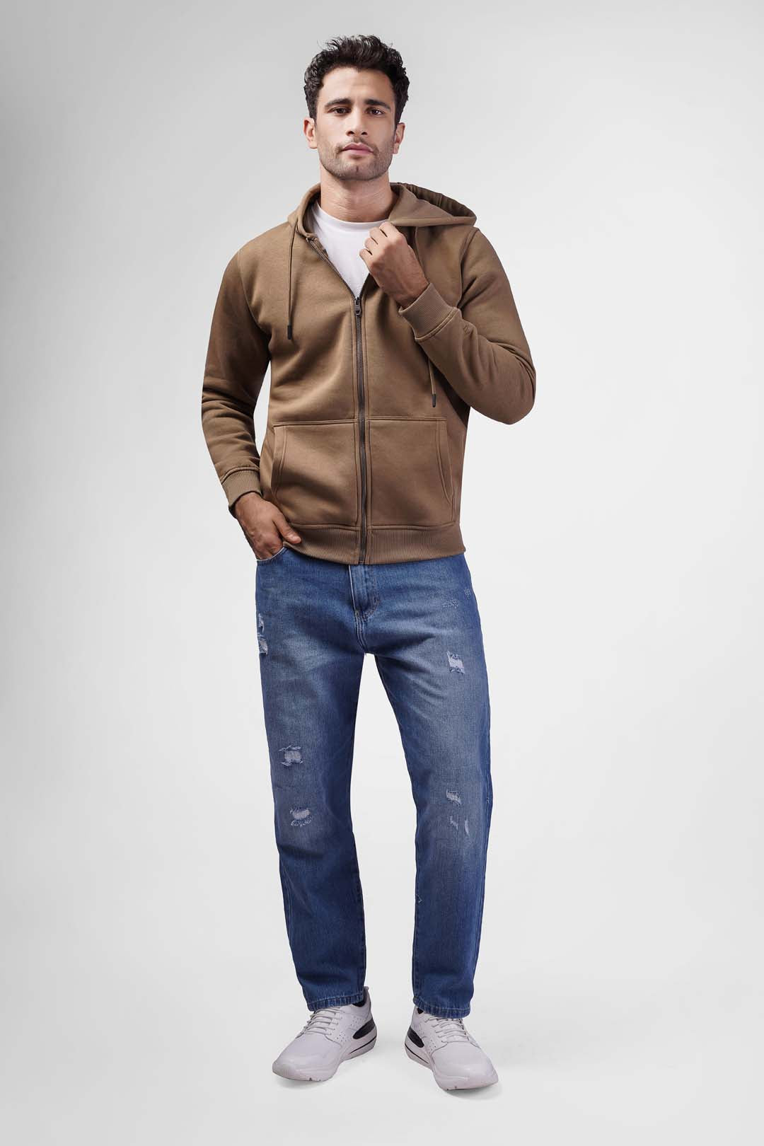 full zipper hoodie sweatshirt