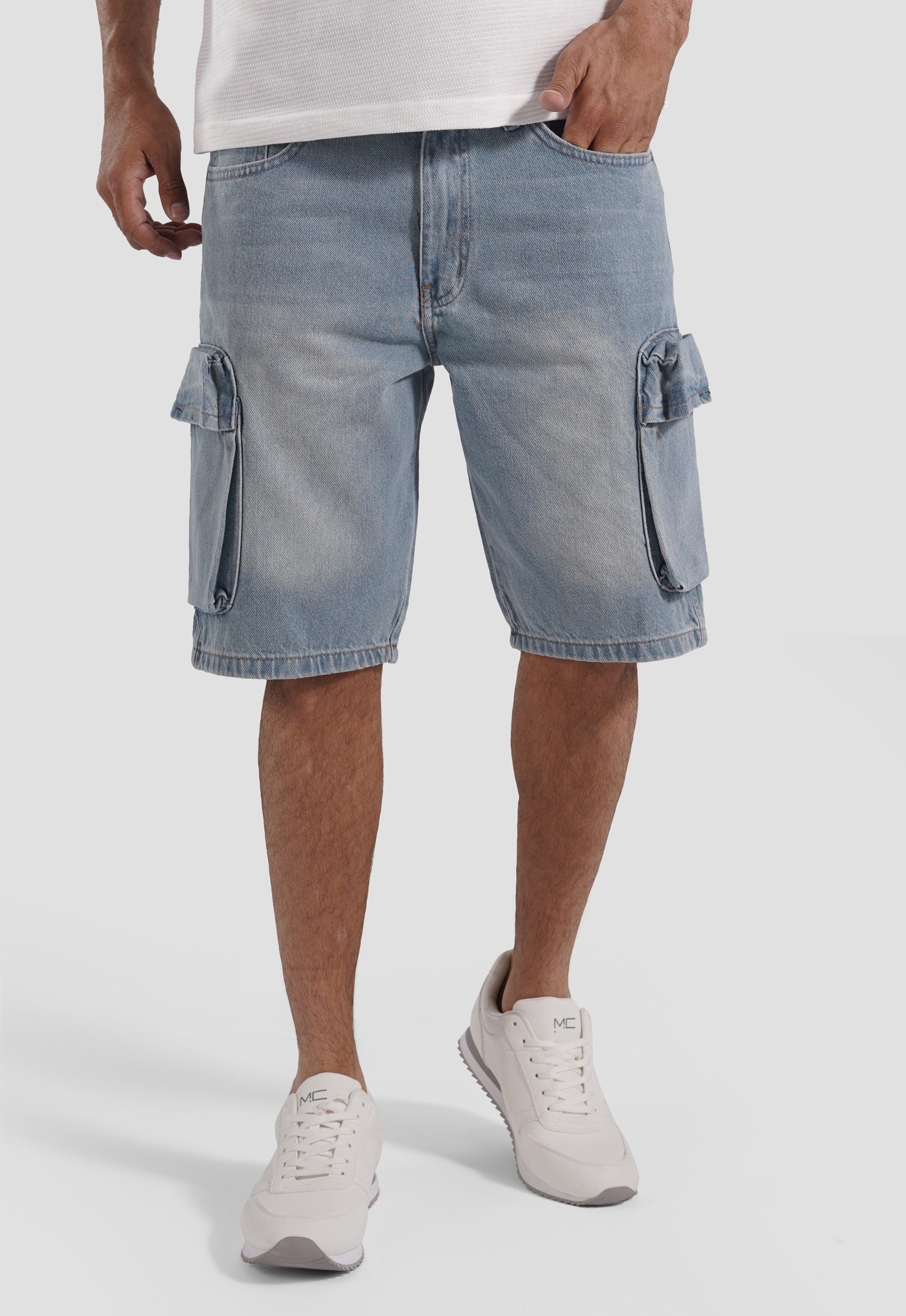 Cargo Fit Denim Short