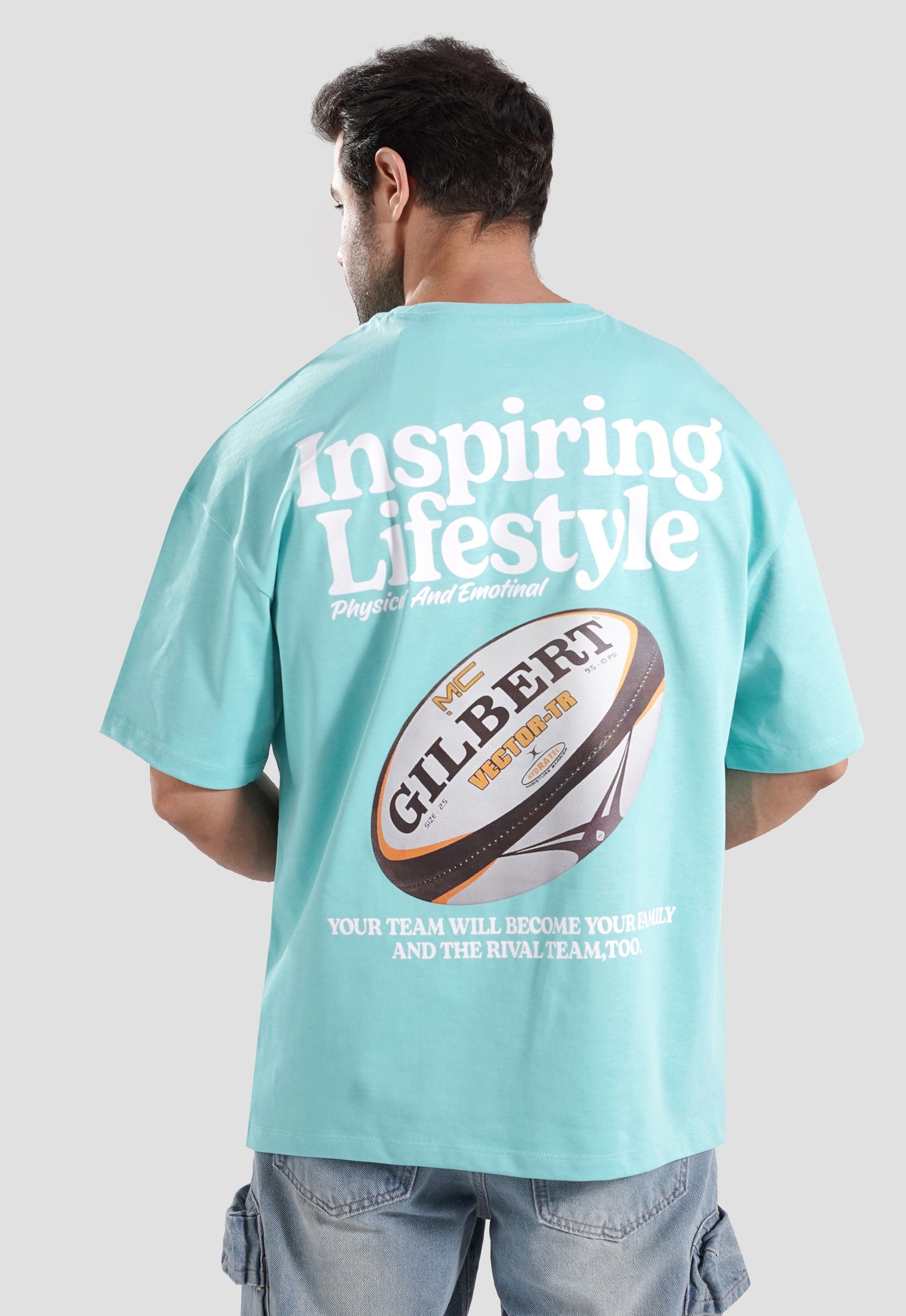 Crew Neck Over Size Printed T-shirt
