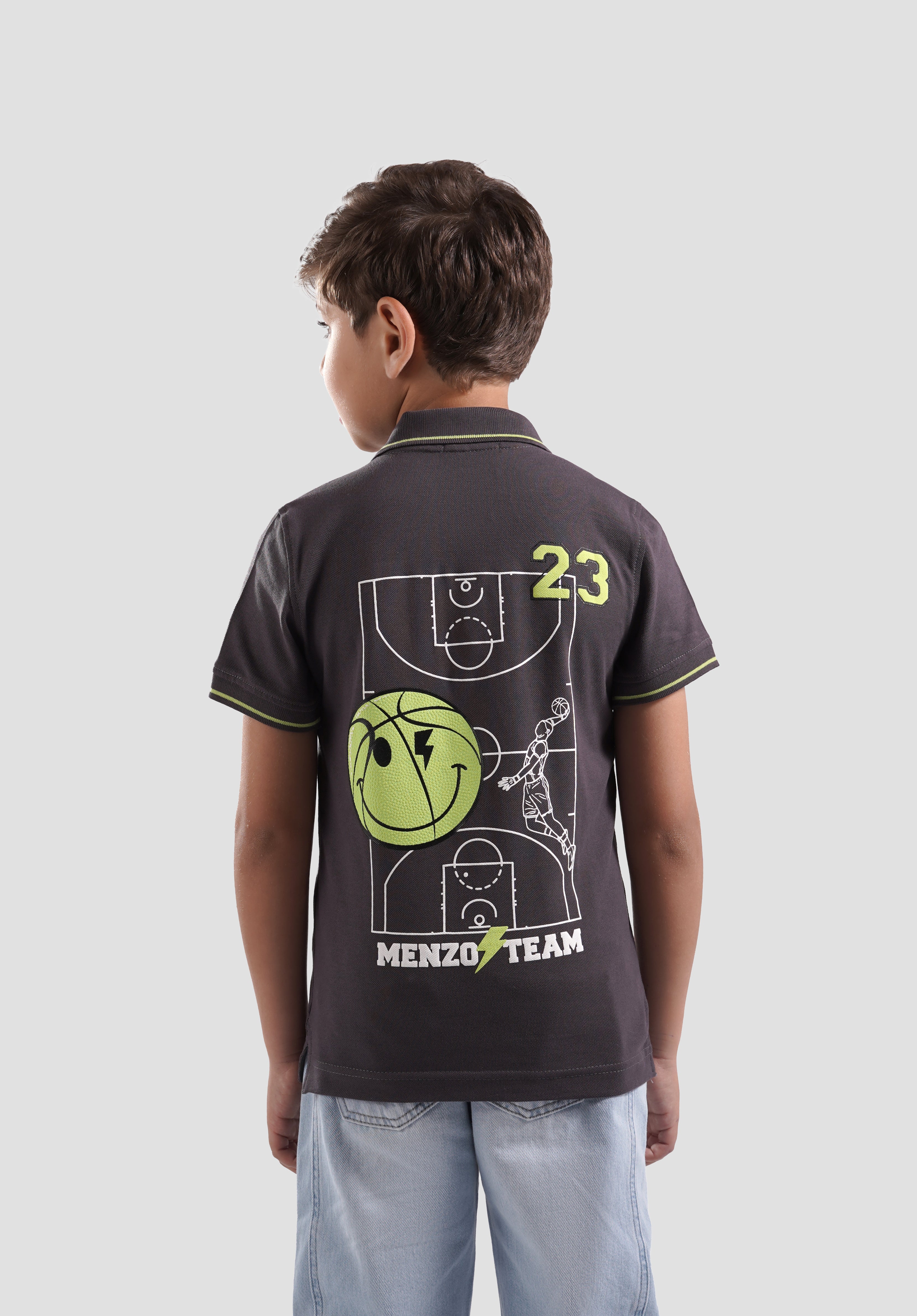 Kids Printed Polo Shirt