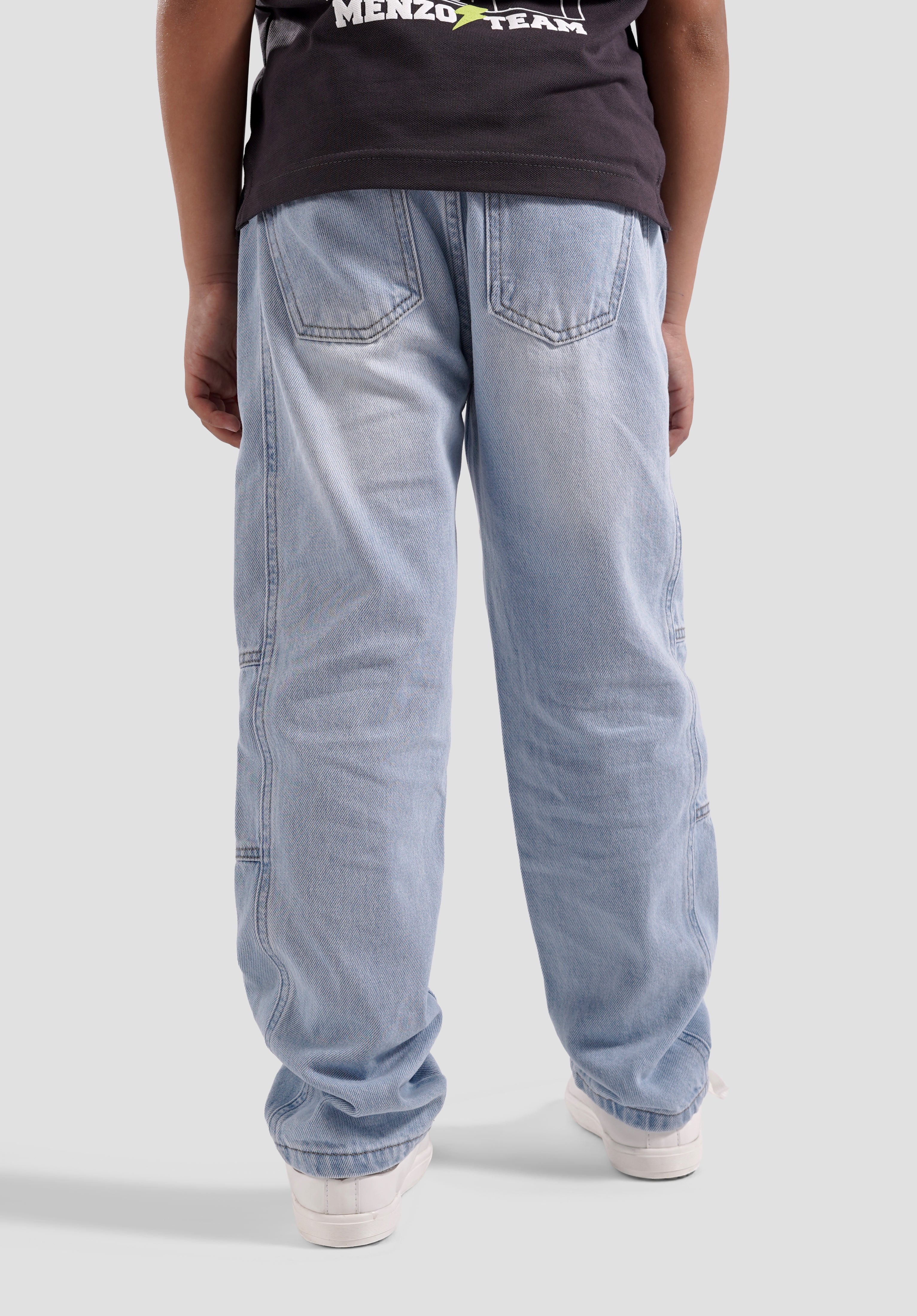 Kids Wide Leg Denim Pant