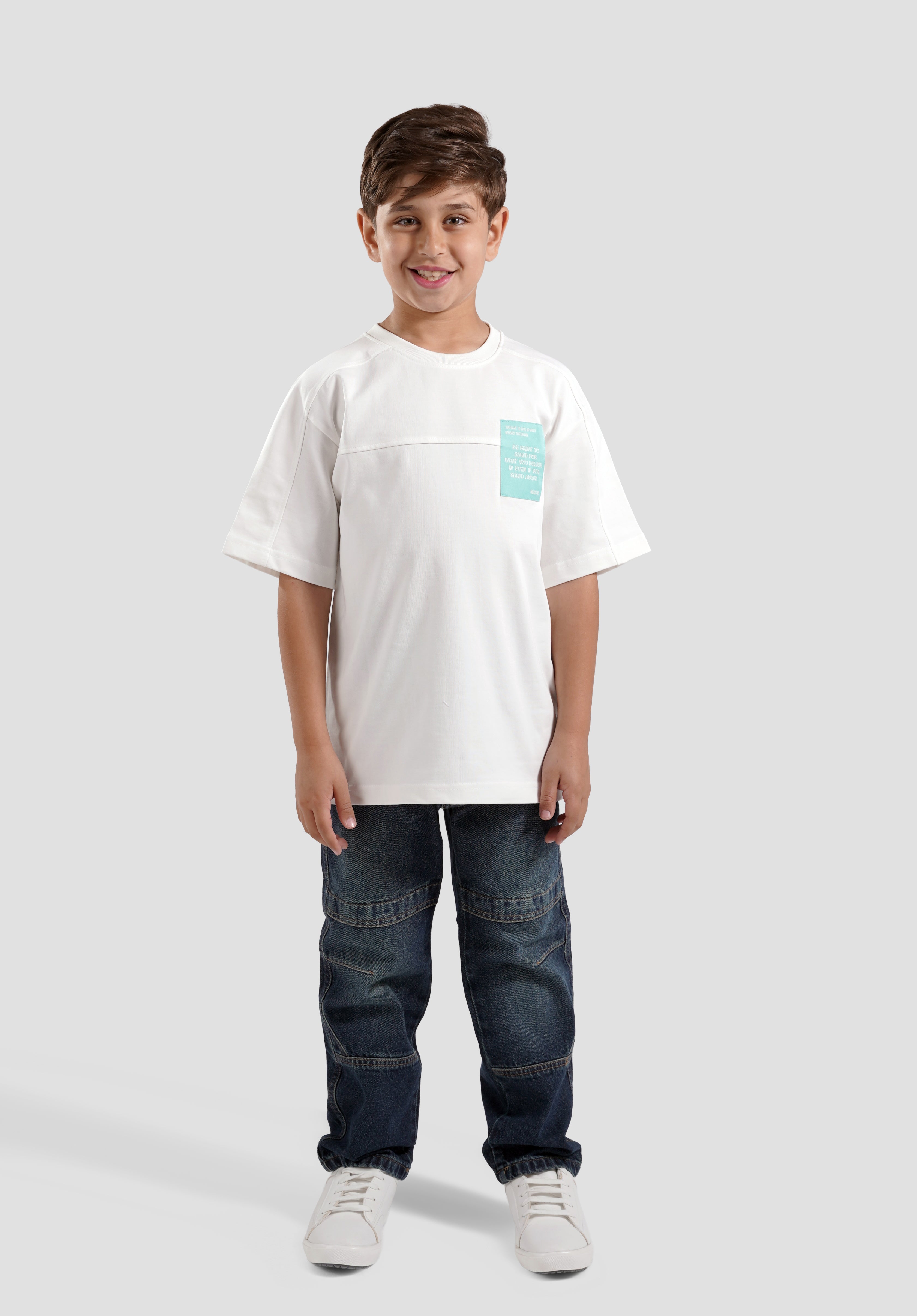 Crew Neck Over Size Printed T-Shirt