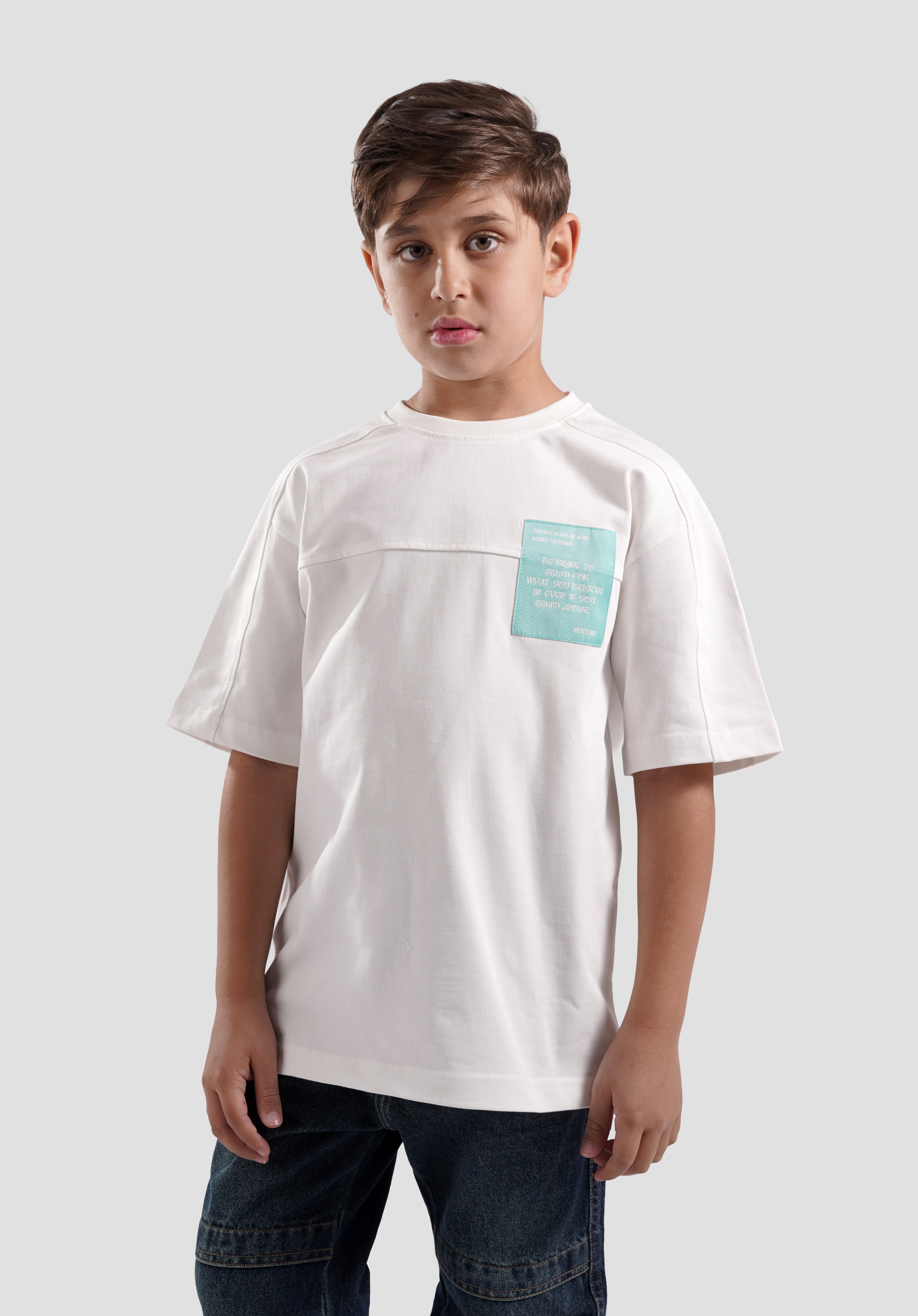 Crew Neck Over Size Printed T-Shirt