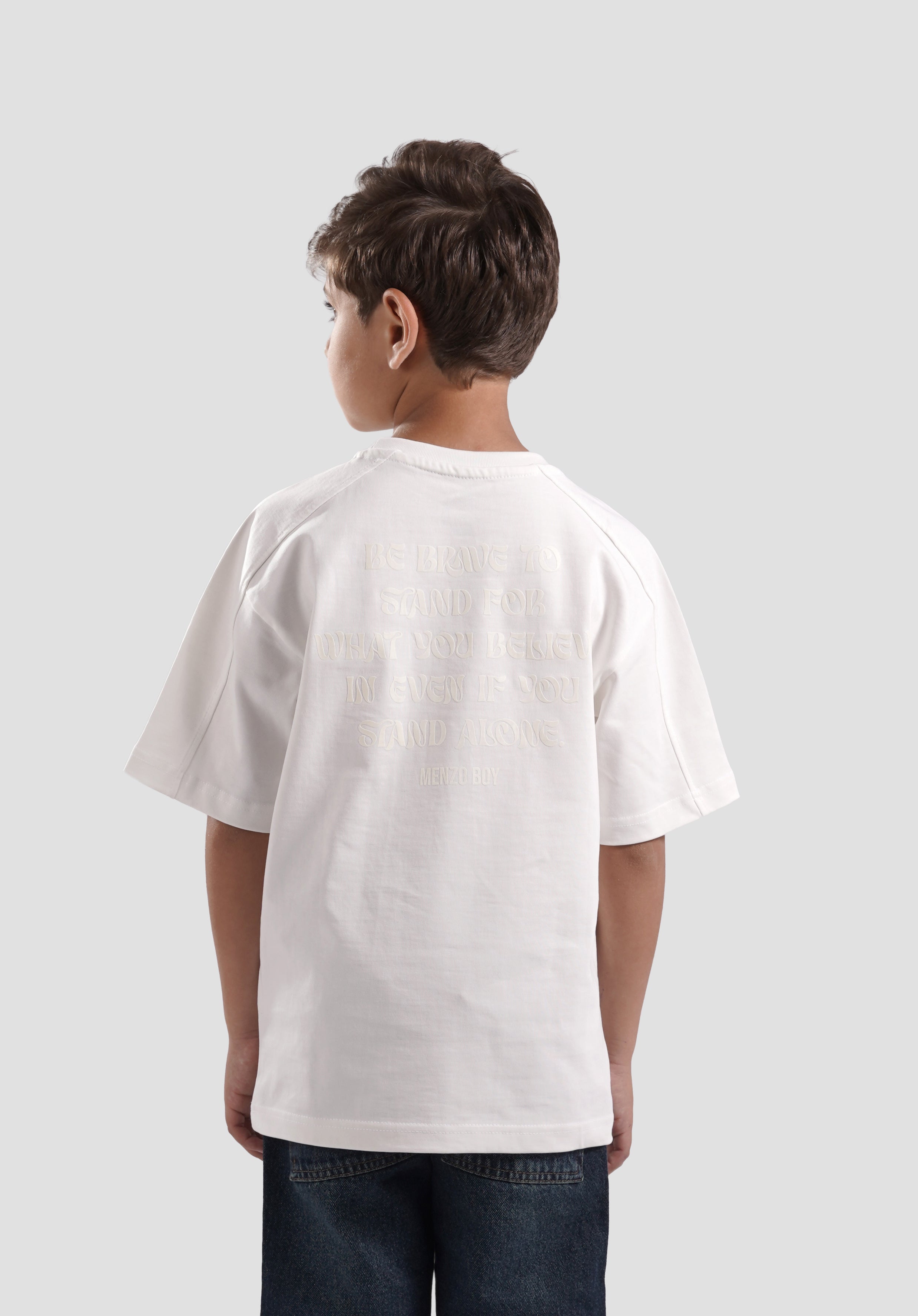 Crew Neck Over Size Printed T-Shirt