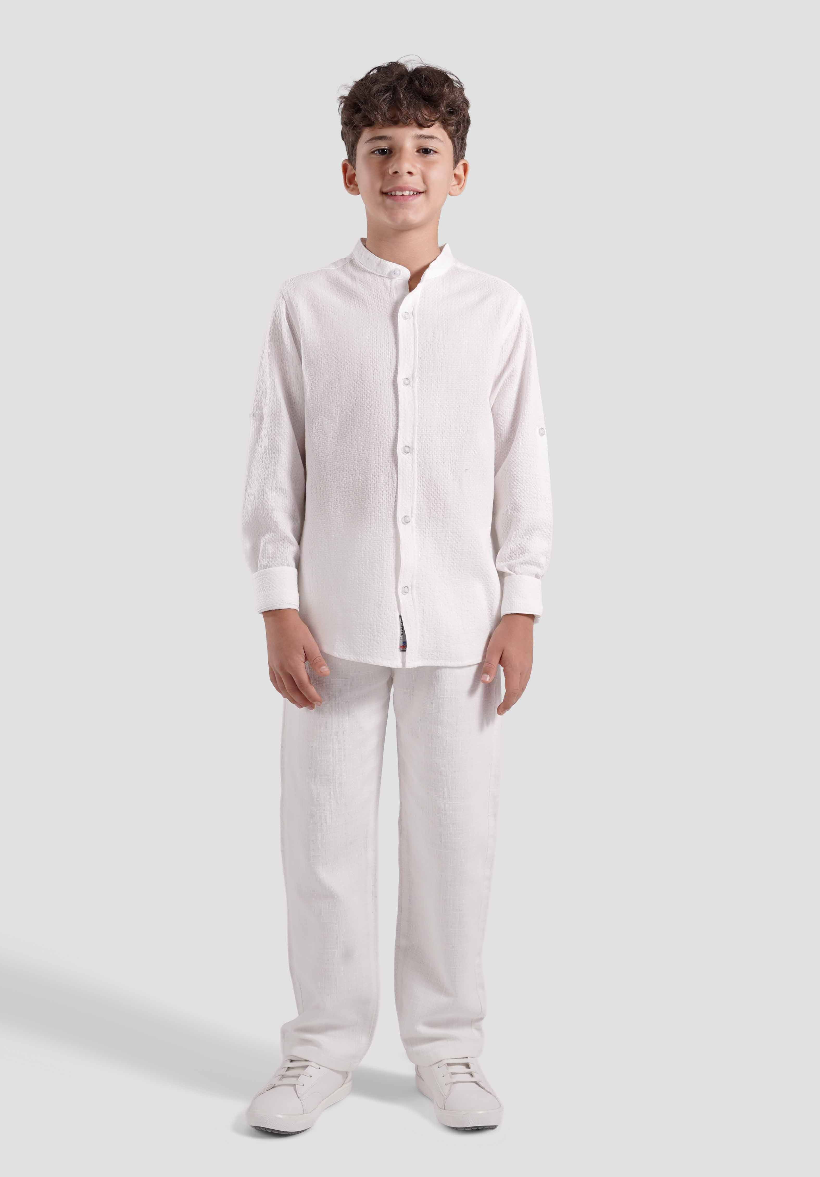 Kids Textured Casual Shirt