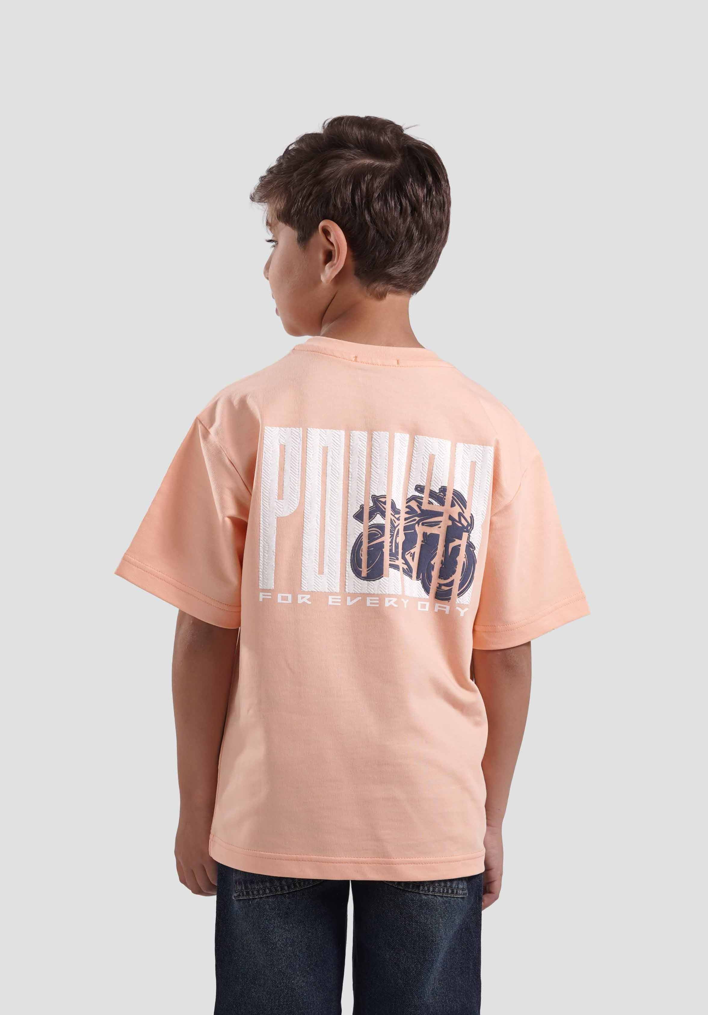 Crew Neck Over Size Printed T-Shirt