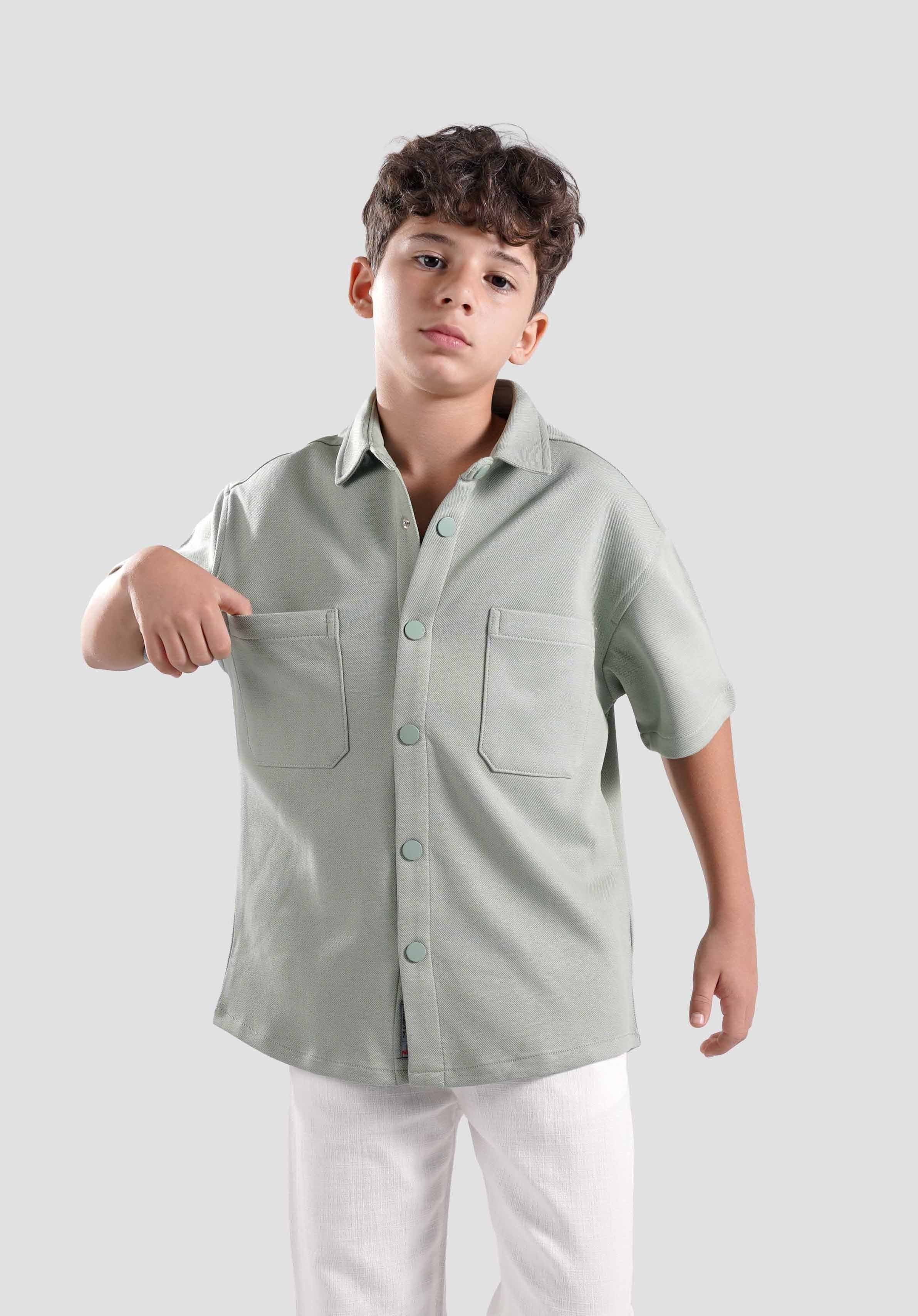 Kids Oversize Pocket Shirt