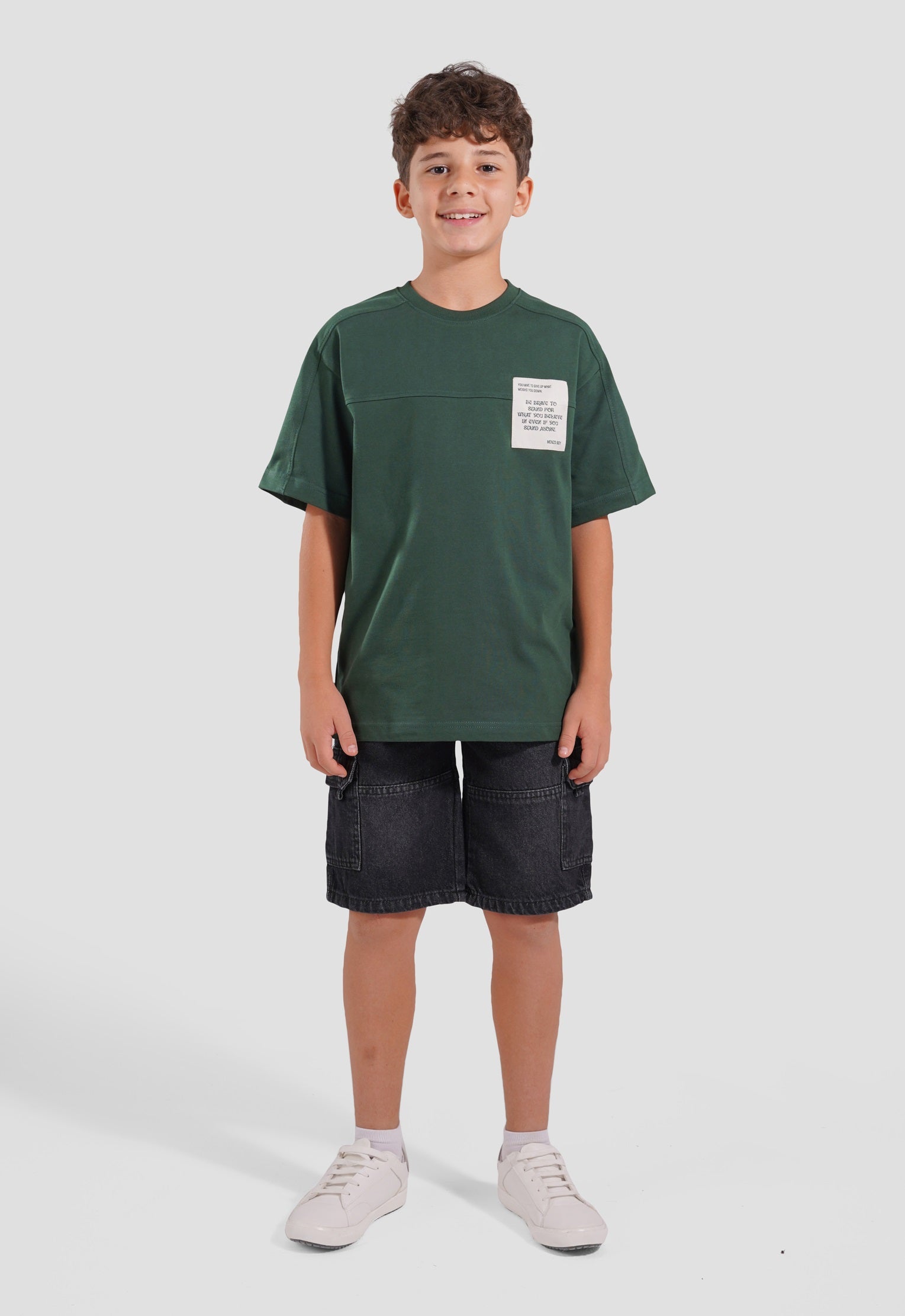 Crew Neck Over Size Printed T-Shirt